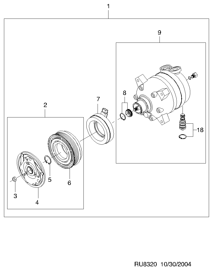 DAEWOO 96450073 - Компрессор, пневматическая система autospares.lv