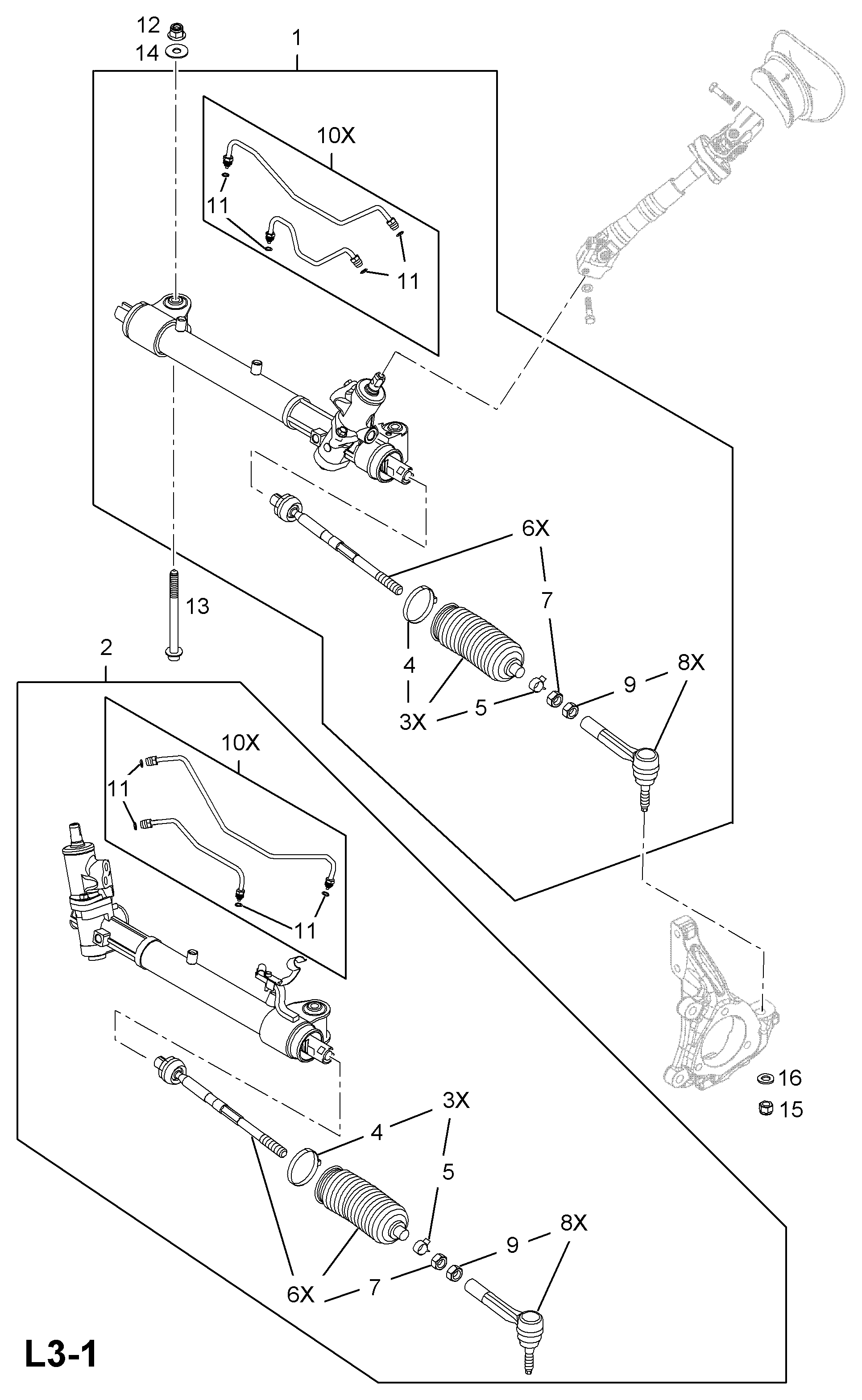 SAAB 93 194 521 - Наконечник рулевой тяги, шарнир autospares.lv