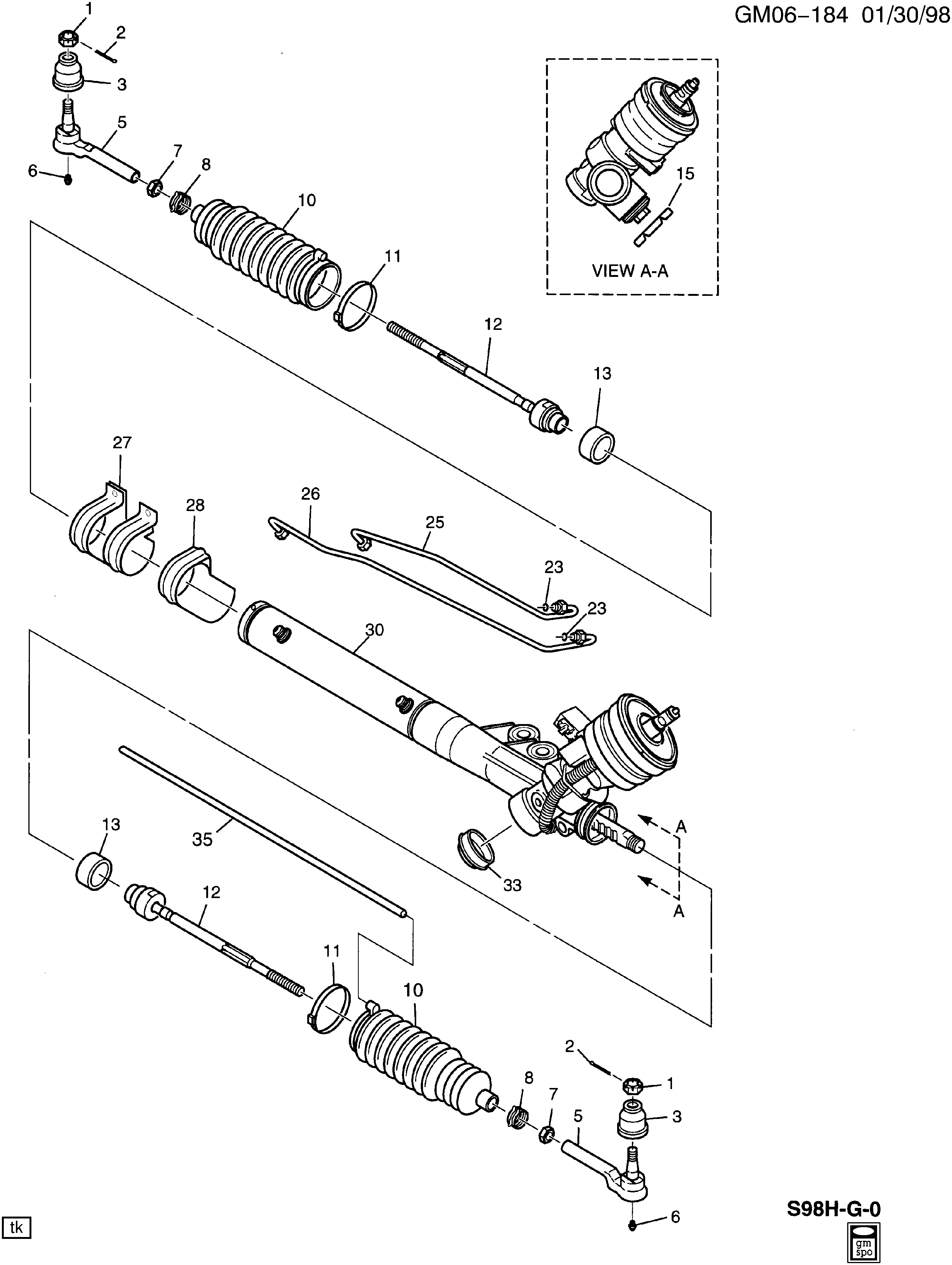 Cadillac 15221006 - Осевой шарнир, рулевая тяга autospares.lv