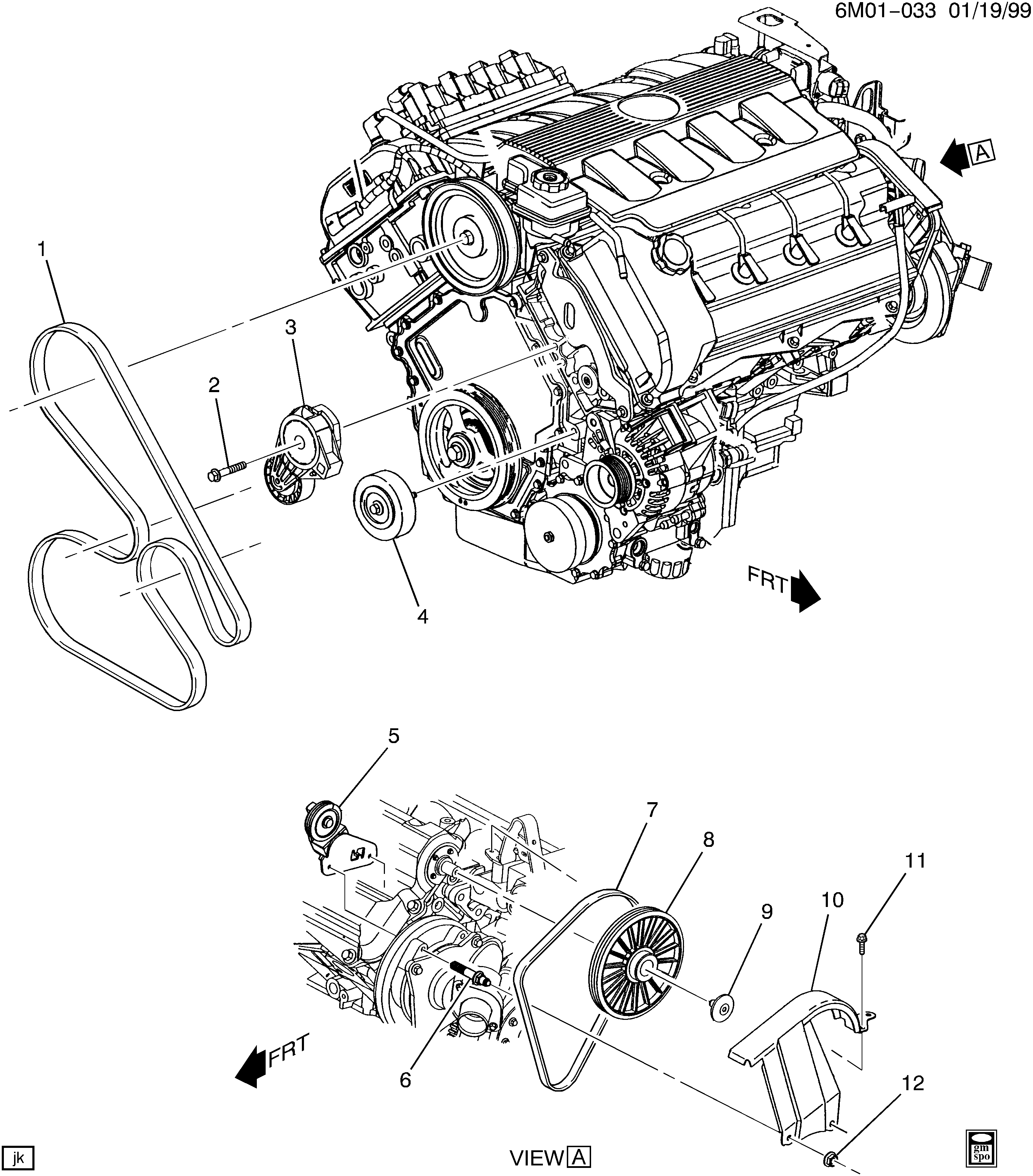 Chevrolet 12562113 - BELT,GEN & A/C CMPR & P/S PUMP(CODE 2113) autospares.lv