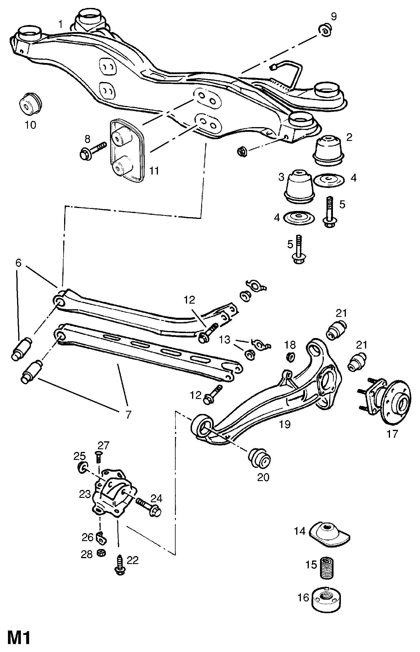 Vauxhall 1604301 - Подшипник ступицы колеса, комплект autospares.lv