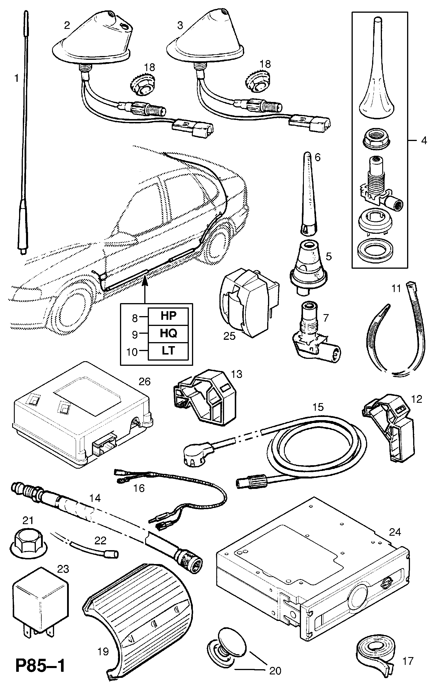 Seat 17 84 011 - Антенна autospares.lv