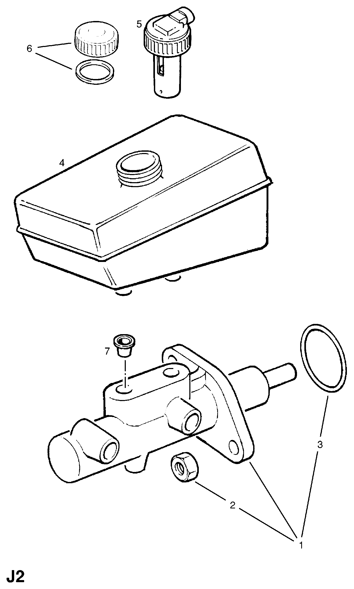 Vauxhall 5 58 162 - Главный тормозной цилиндр autospares.lv