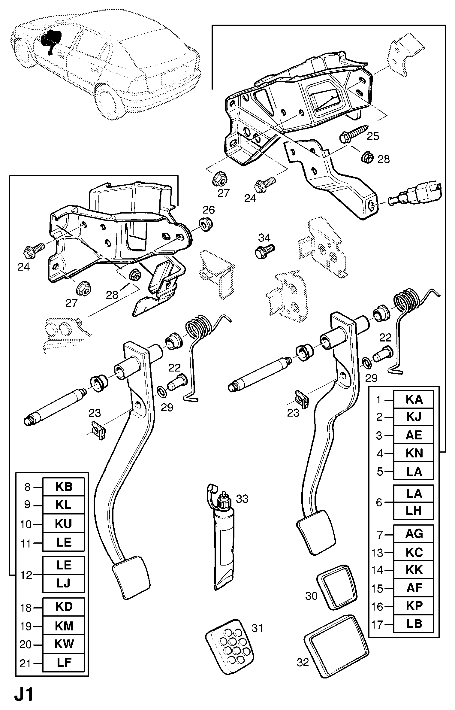 Opel 2319533 - Опора стойки амортизатора, подушка autospares.lv