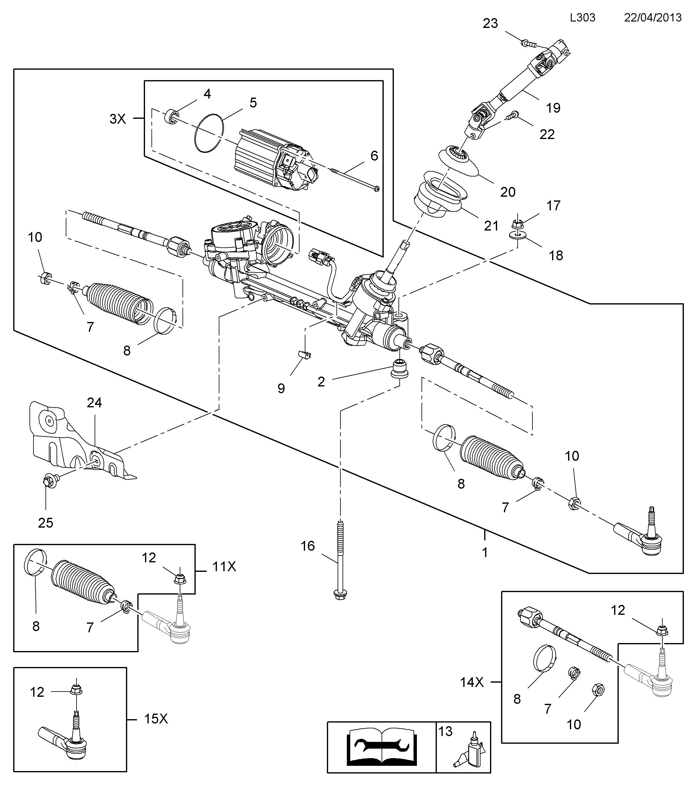 Opel 1609027 - Осевой шарнир, рулевая тяга autospares.lv