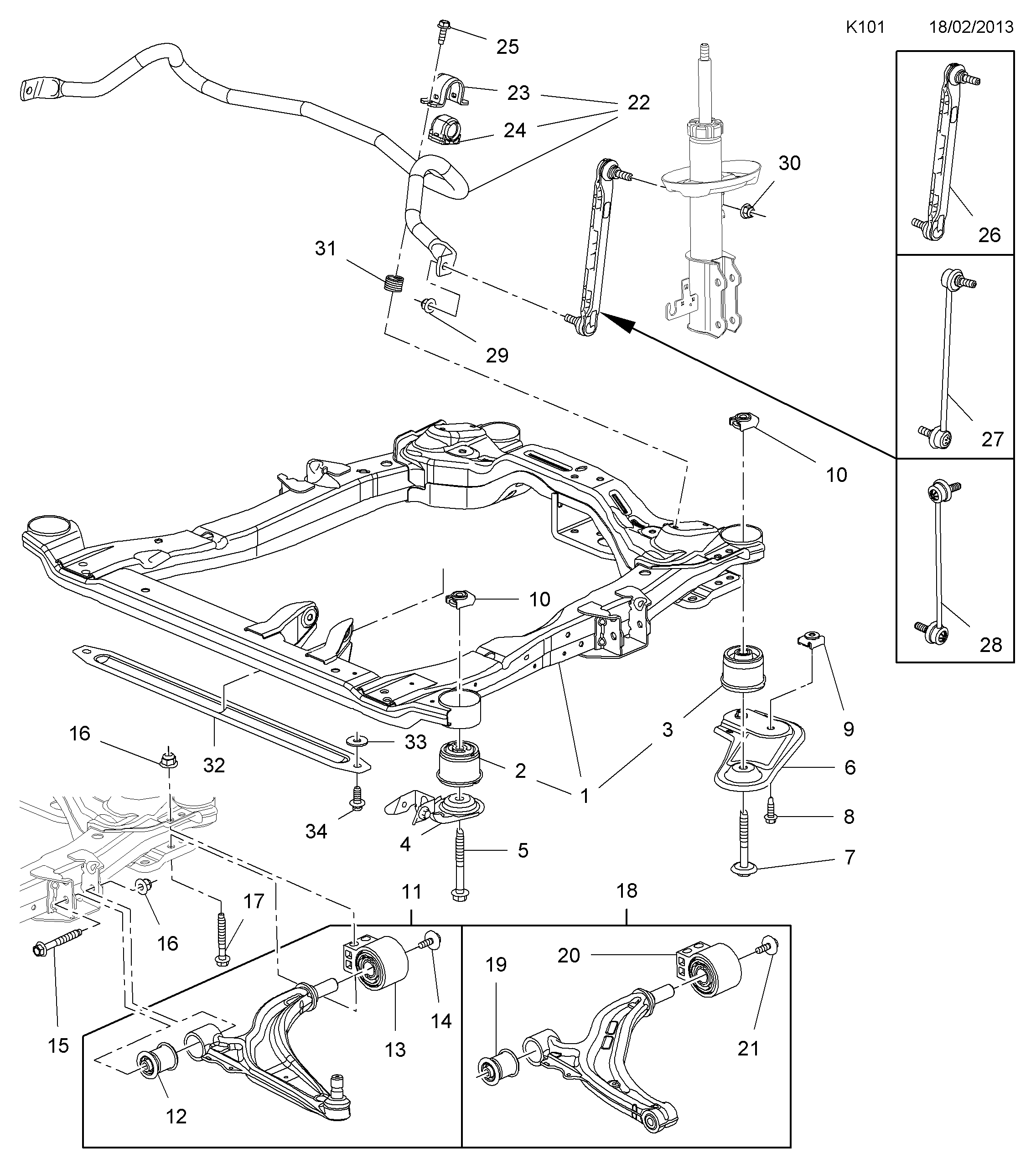 Chevrolet 352531 - Рычаг подвески колеса autospares.lv