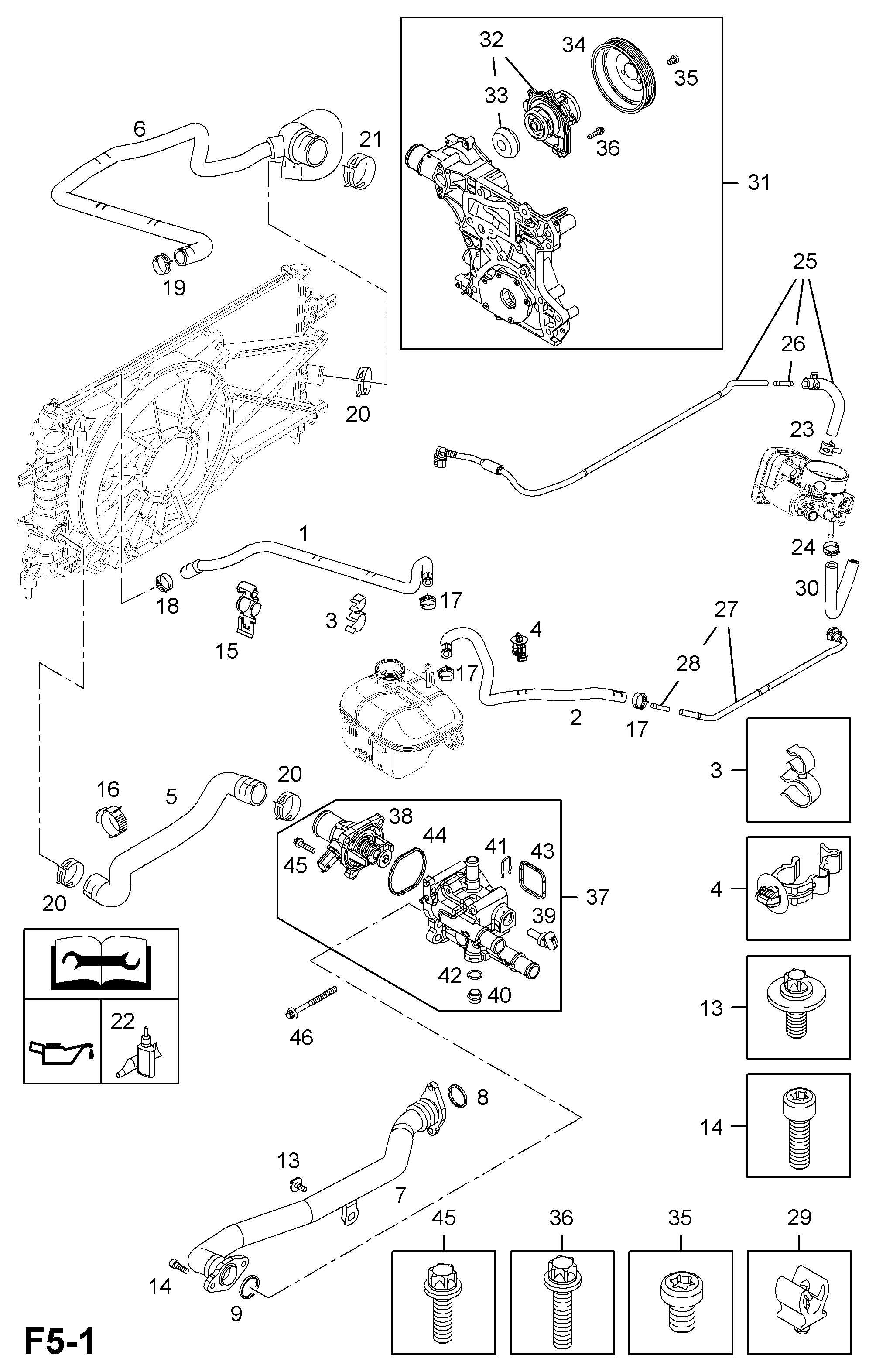 SAAB 95 524 739 - Водяной насос autospares.lv