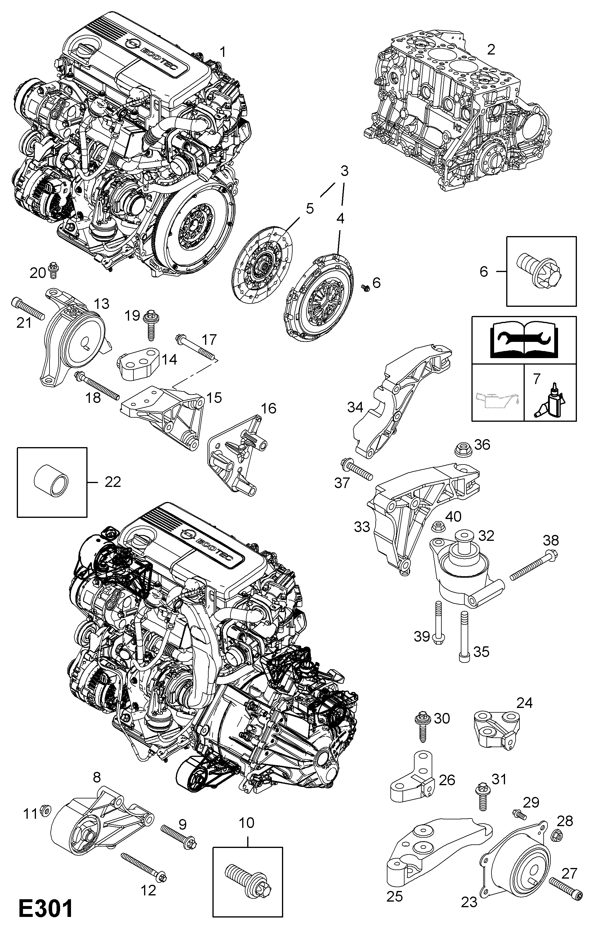 Opel 6 64 284 - Комплект сцепления autospares.lv