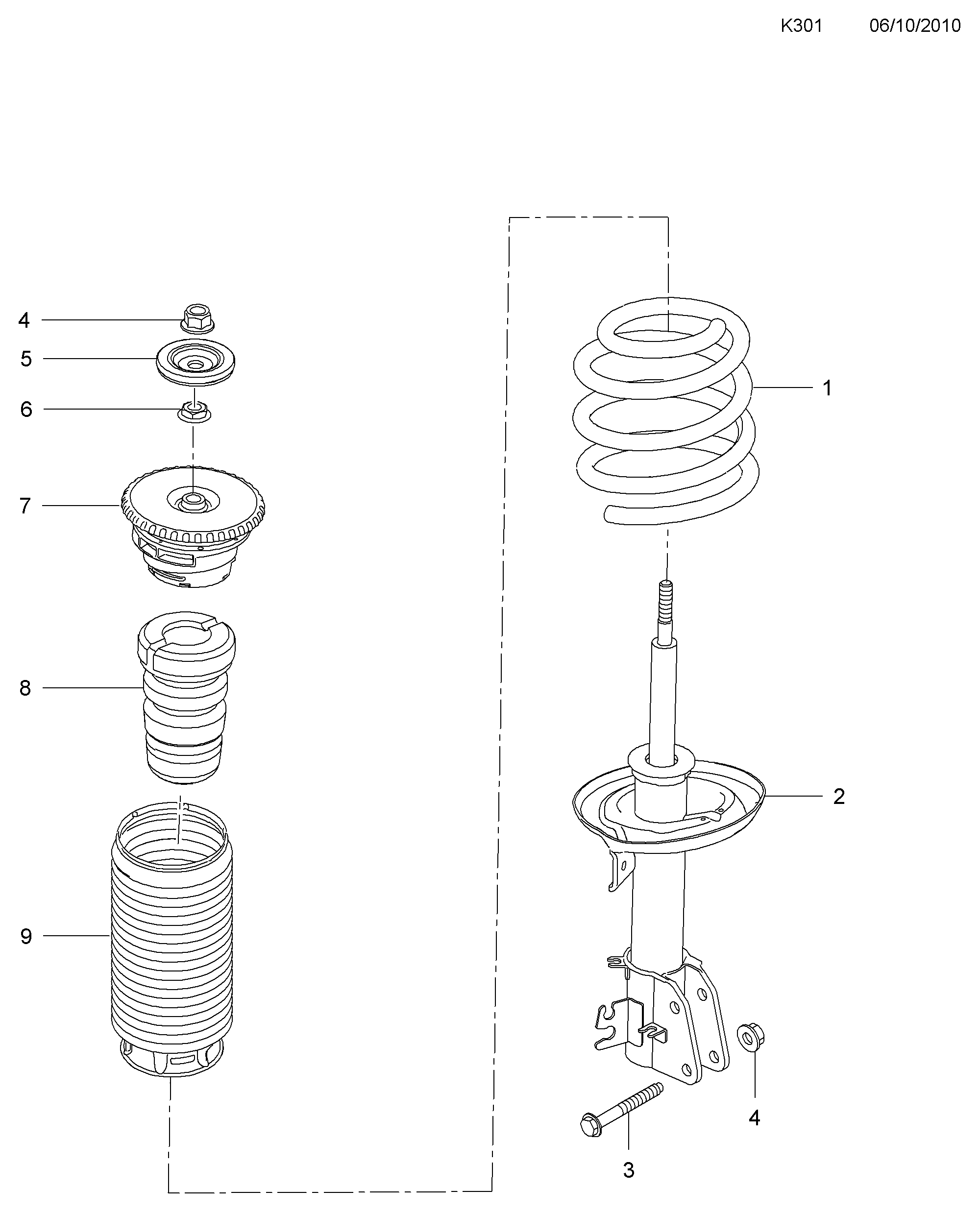 RENAULT 4421359 - Опора стойки амортизатора, подушка autospares.lv