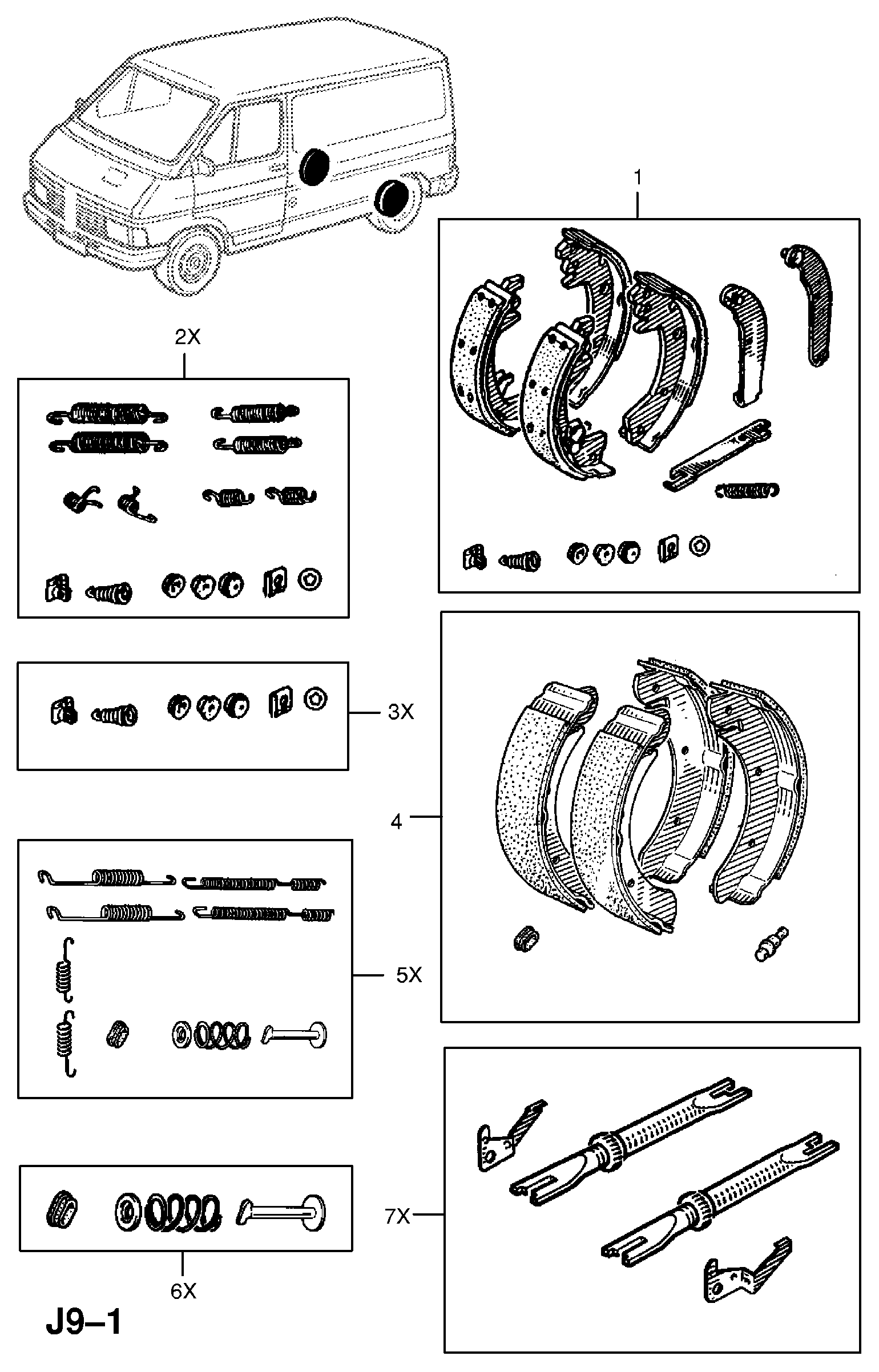 Vauxhall 44 00 323 - Комплект тормозных колодок, барабанные autospares.lv