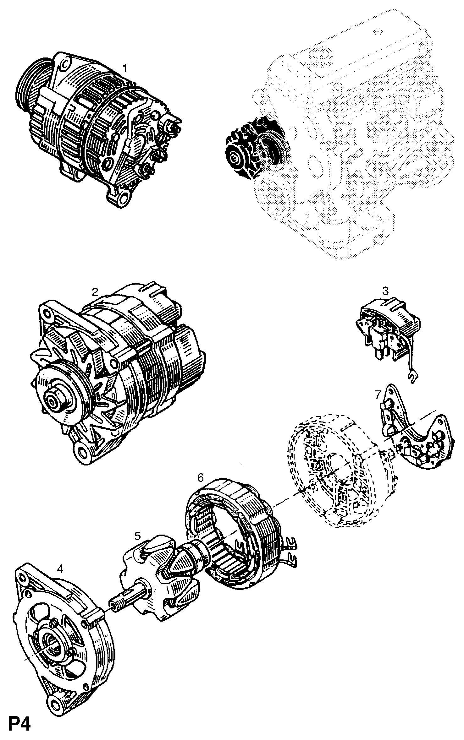 Vauxhall 4403248 - Генератор autospares.lv