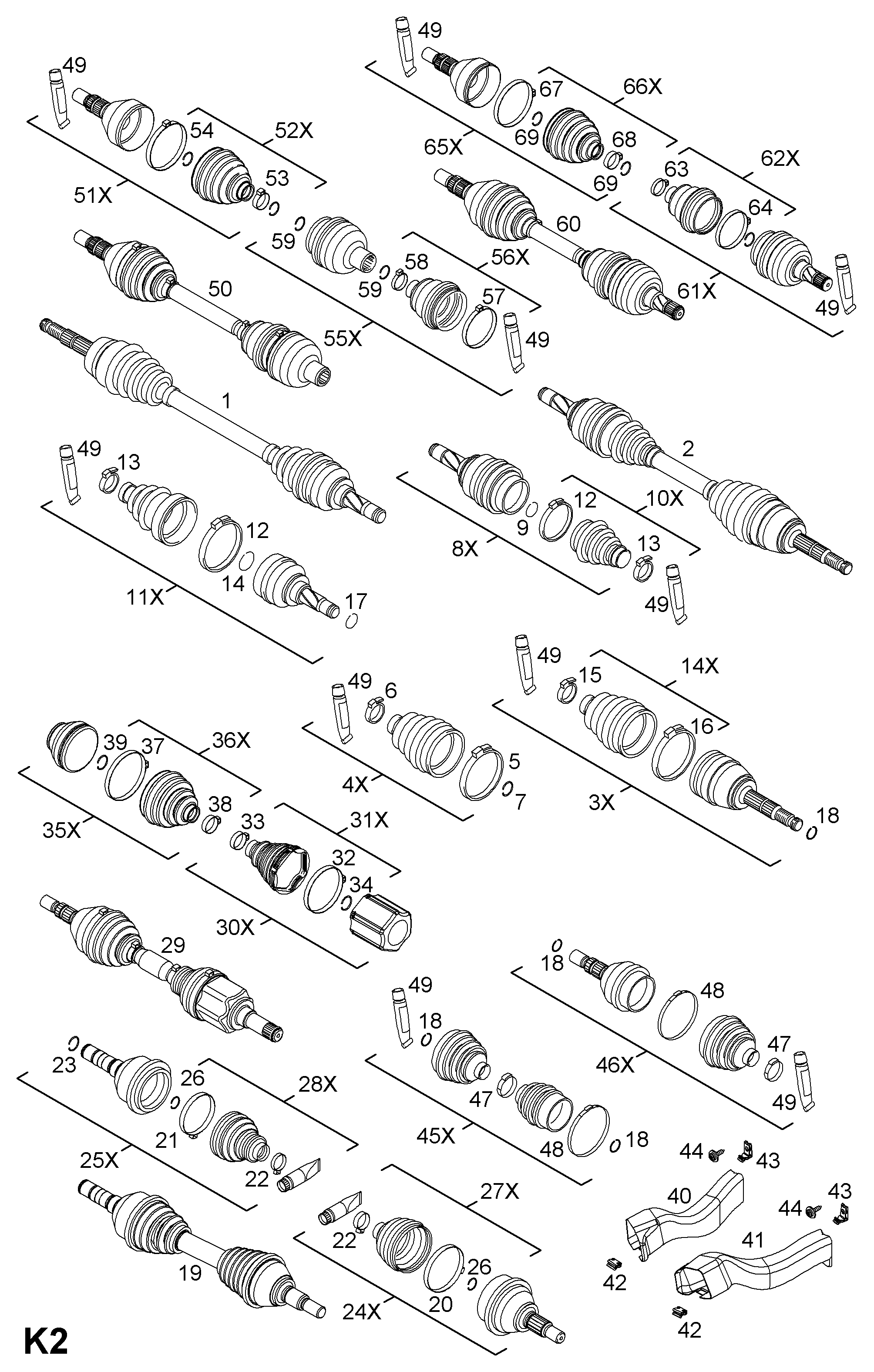 Vauxhall 1603197 - Пыльник, приводной вал autospares.lv