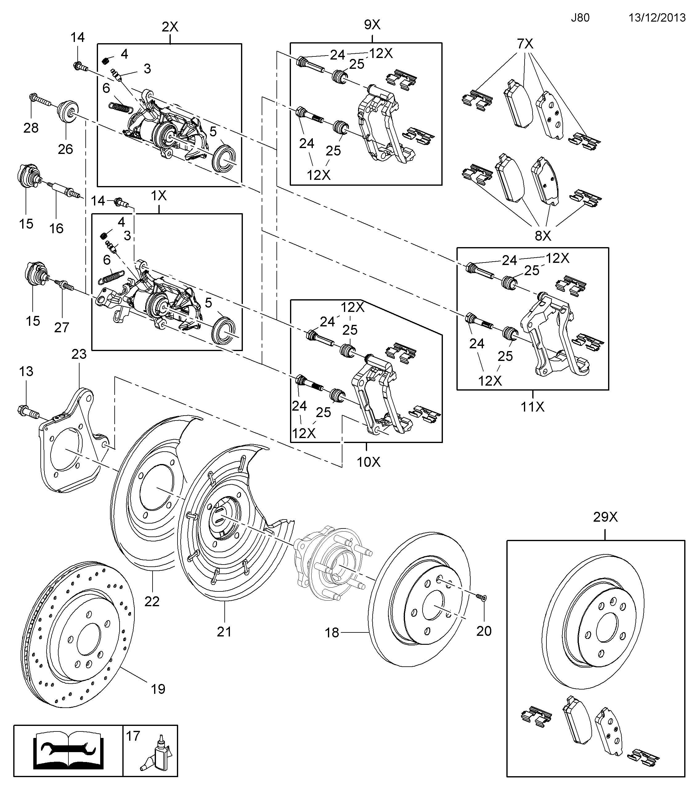 Opel 5 42 111 - Тормозной суппорт autospares.lv