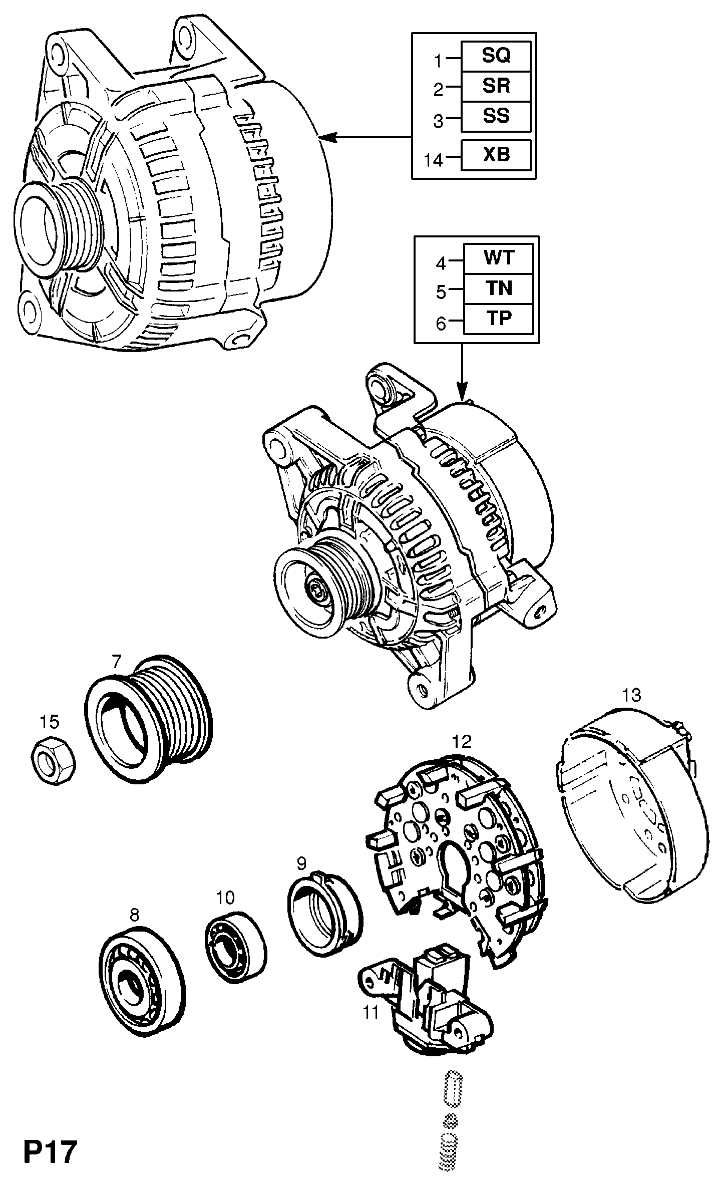 Opel 6204025 - Генератор autospares.lv