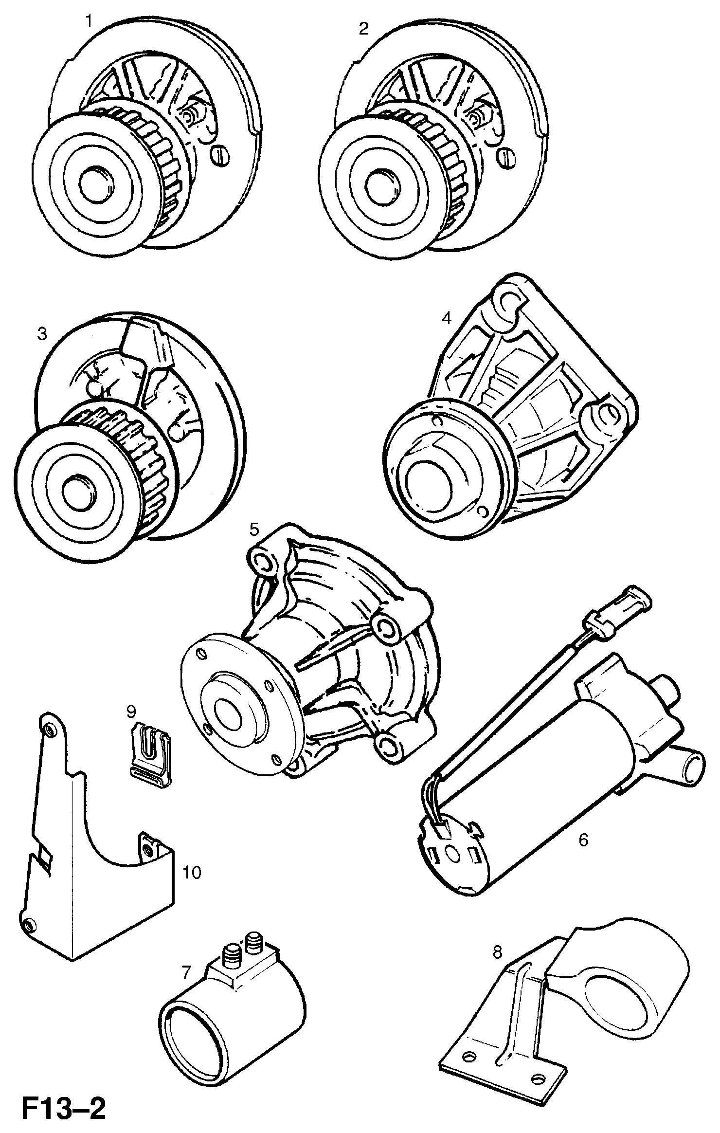 Asia Motors R1160032 - Водяной насос autospares.lv