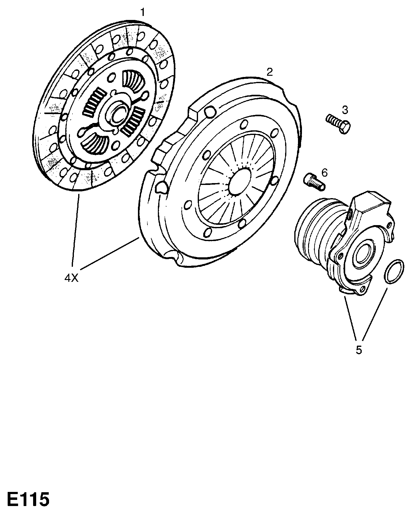 Opel 6 64 007 - Диск сцепления, фрикцион autospares.lv