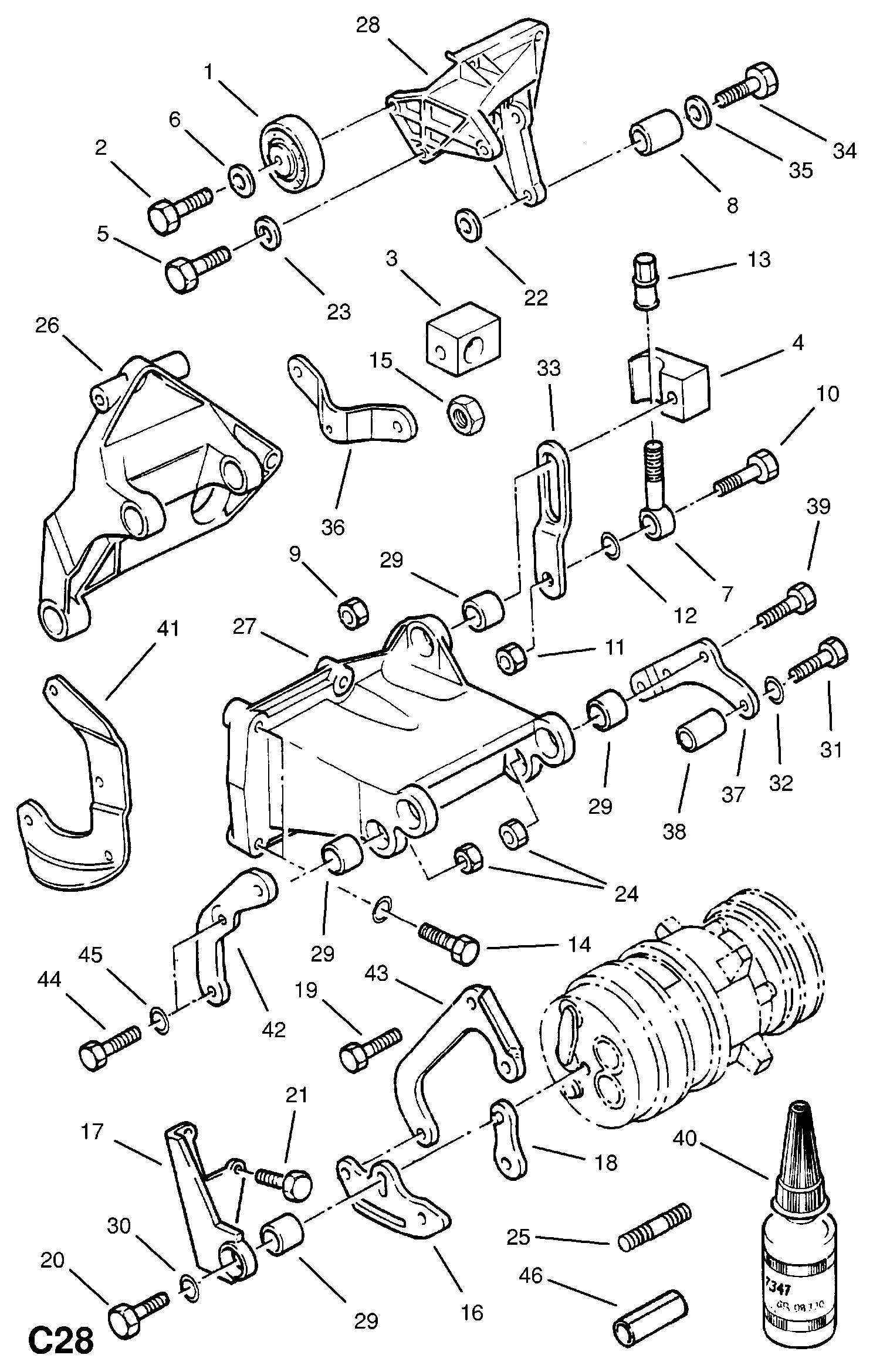 BRAKE PARTS INC. 950471 - PIECE, CLAMPING, SUPPORT (NLS.- NO REPLACEMENT PART) autospares.lv