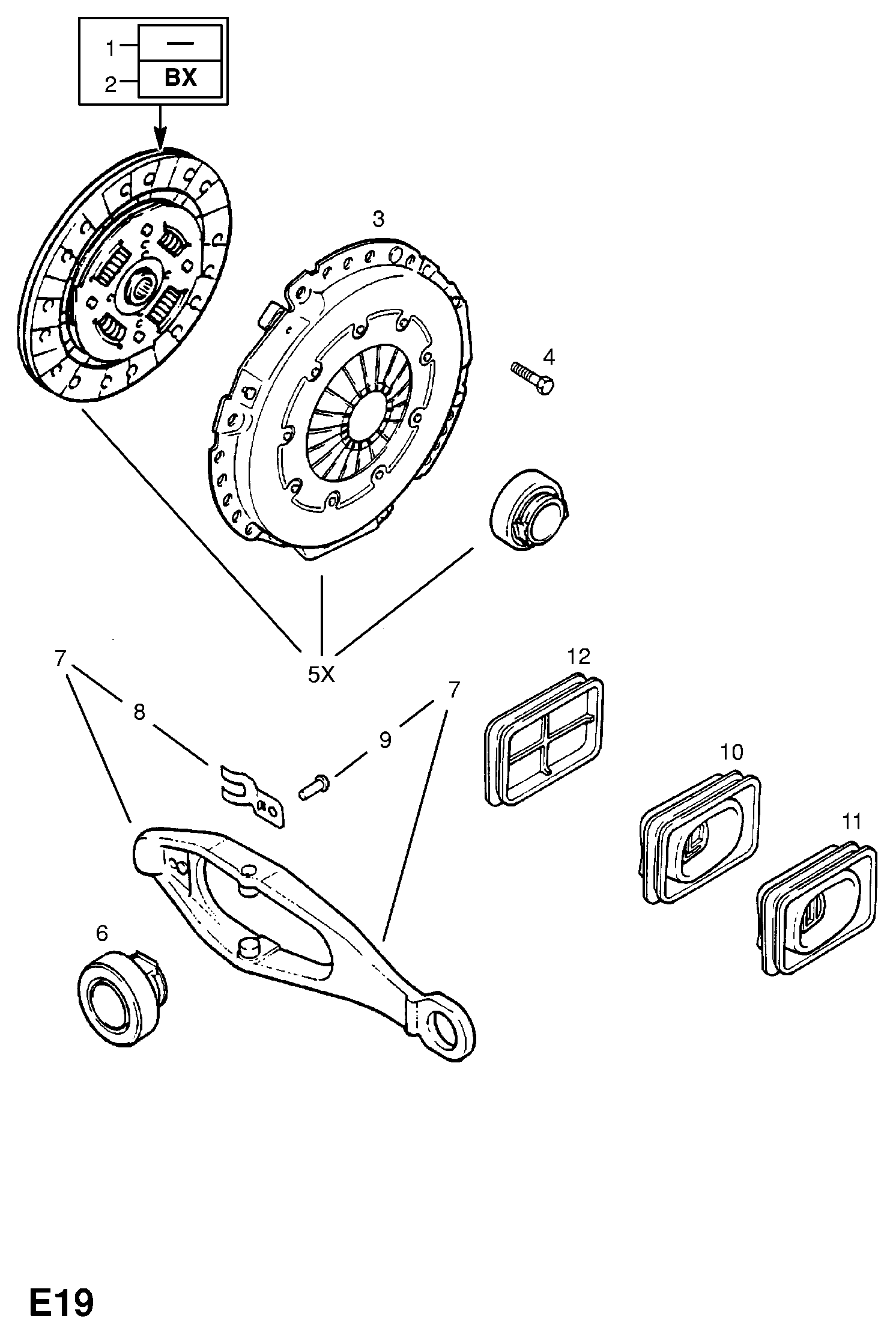 Opel 6 66 112 - Нажимной диск сцепления autospares.lv