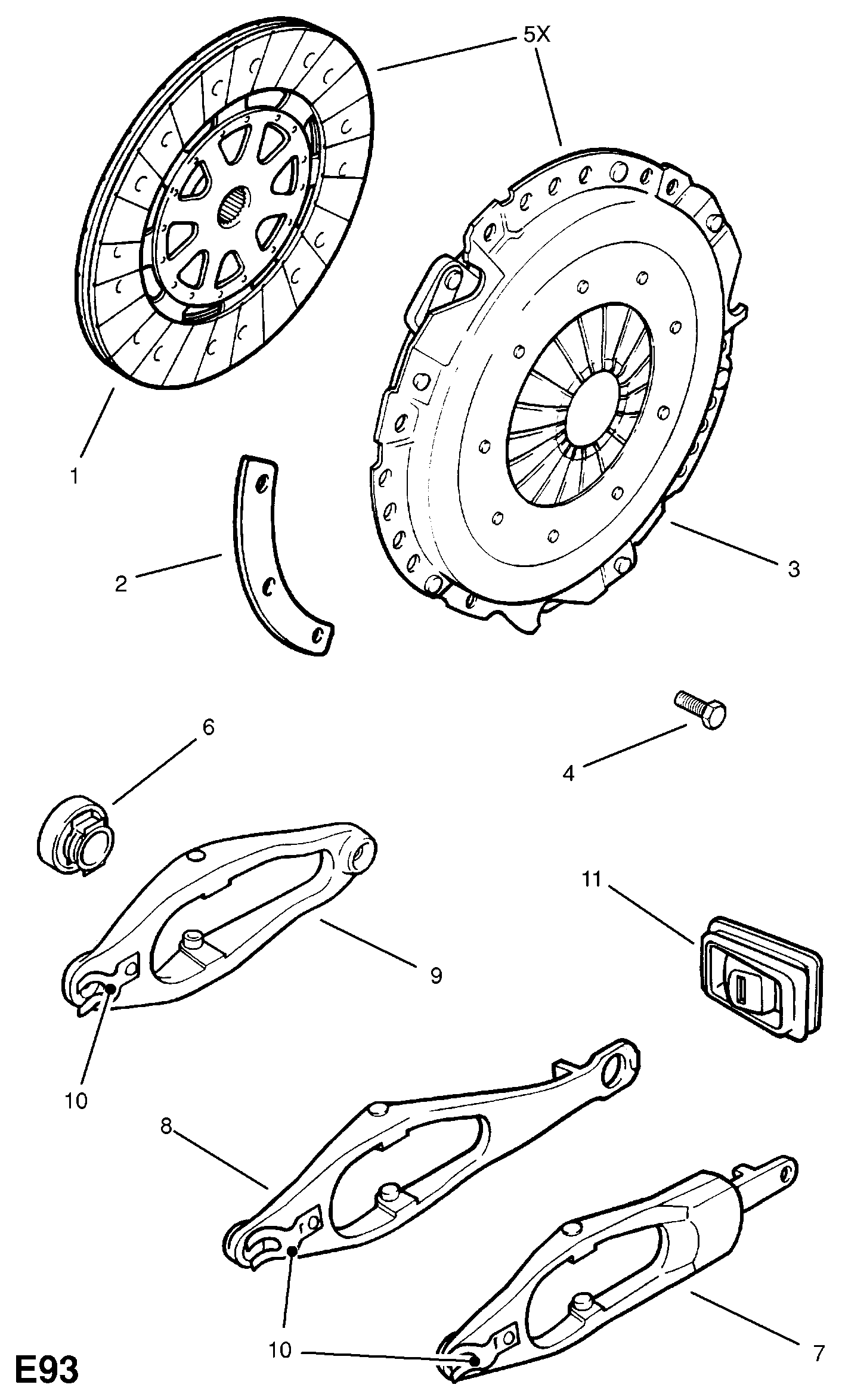 Opel 6 66 111 - Нажимной диск сцепления autospares.lv