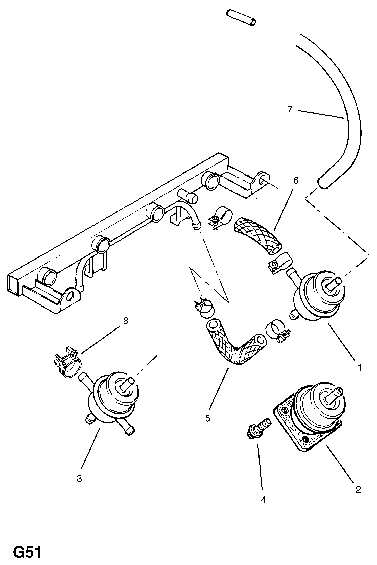 Opel 8 15 504 - Датчик, давление подачи топлива autospares.lv