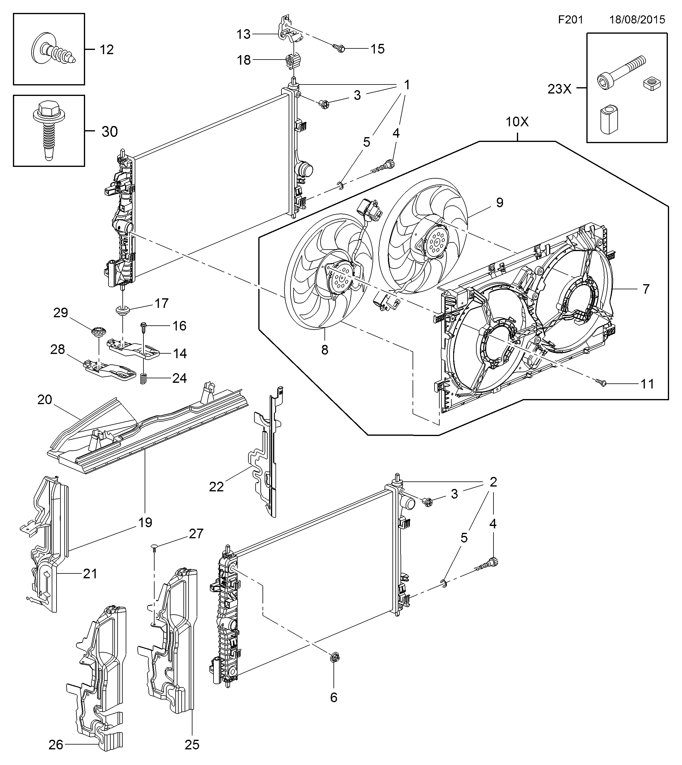 GMC 1300 290 - Радиатор, охлаждение двигателя autospares.lv