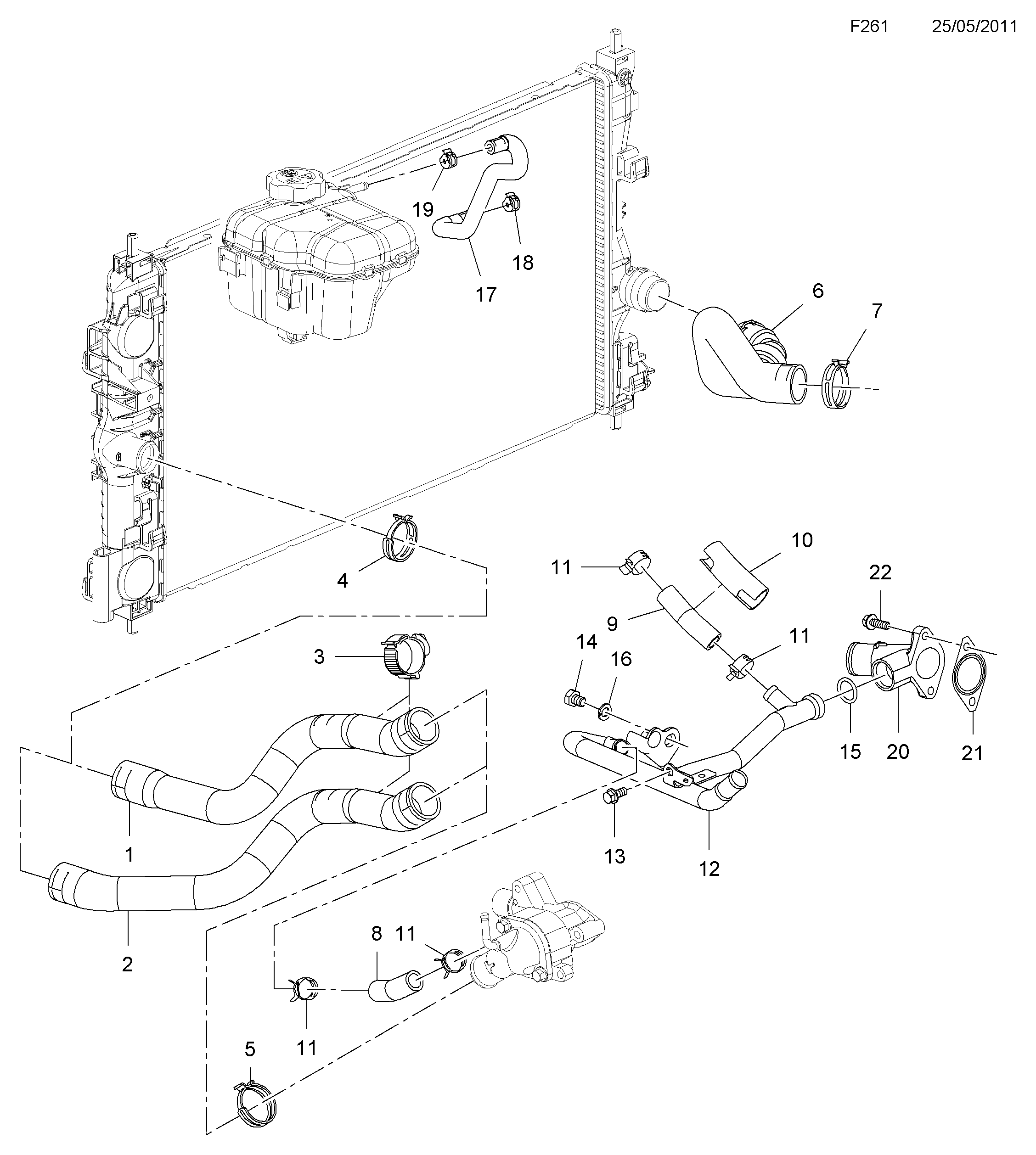 Volvo 1338035 - Термостат охлаждающей жидкости / корпус autospares.lv