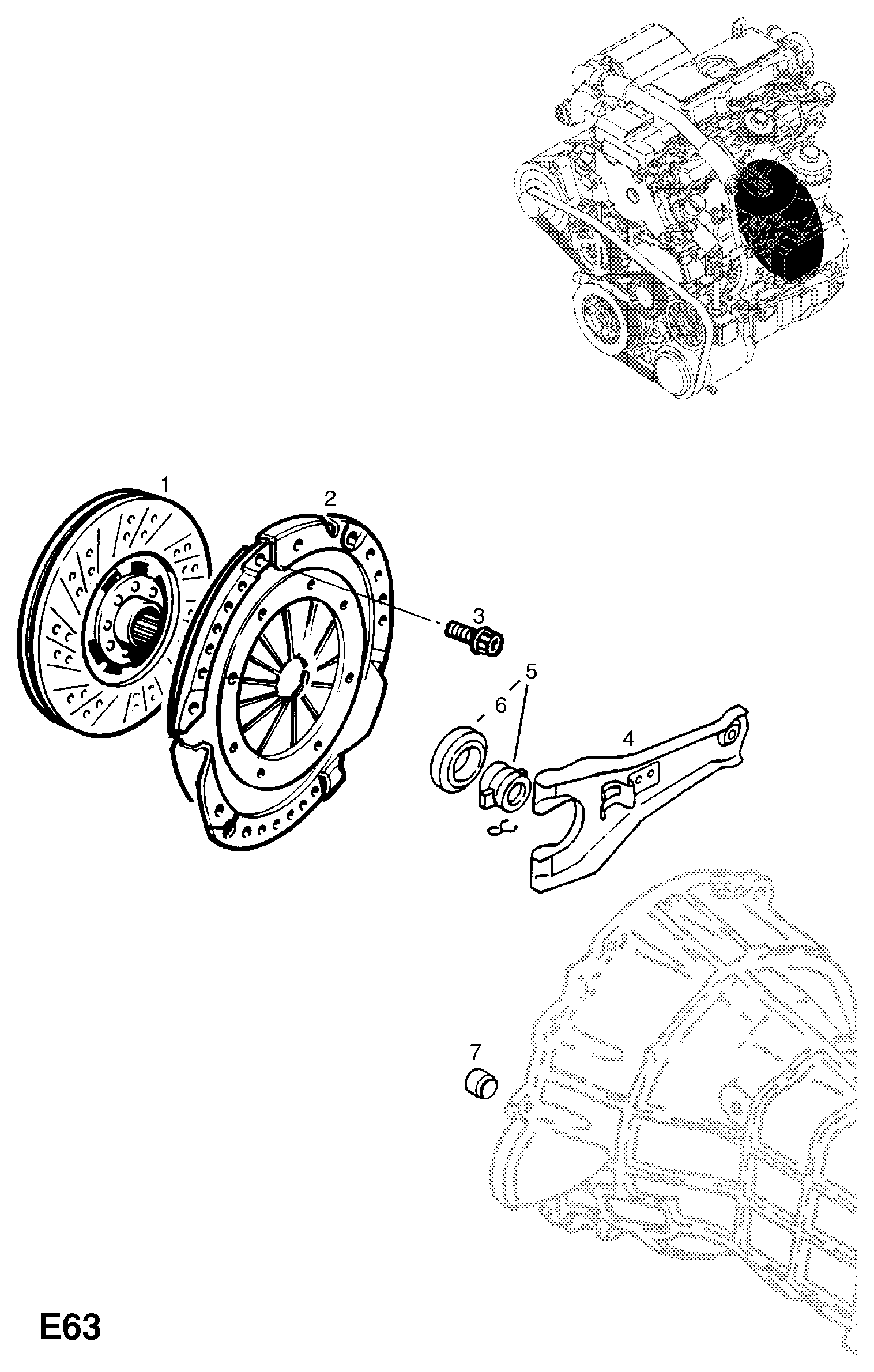 Opel 6 64 032 - Диск сцепления, фрикцион autospares.lv