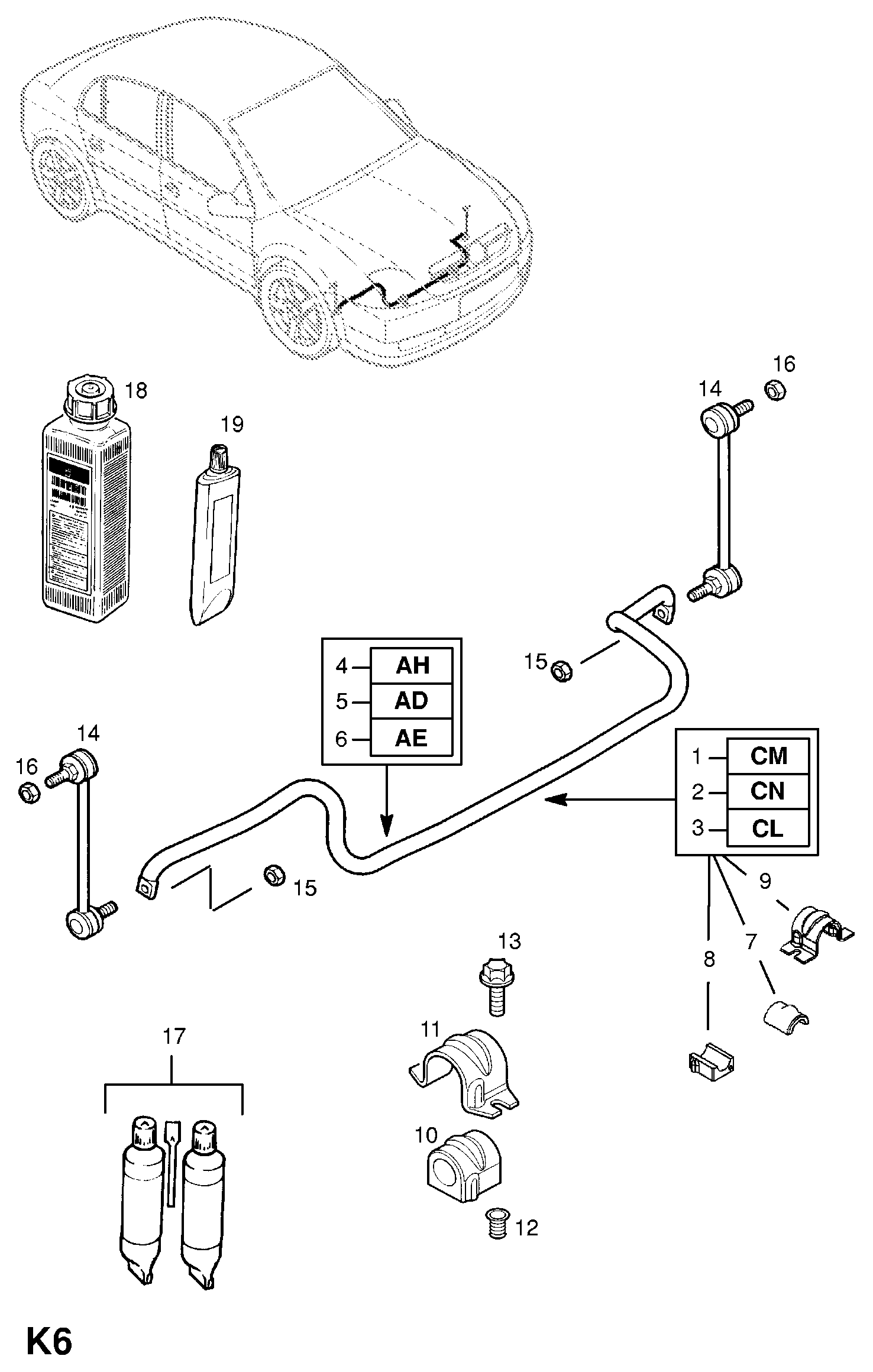 Vauxhall 350615 - Тяга / стойка, стабилизатор autospares.lv