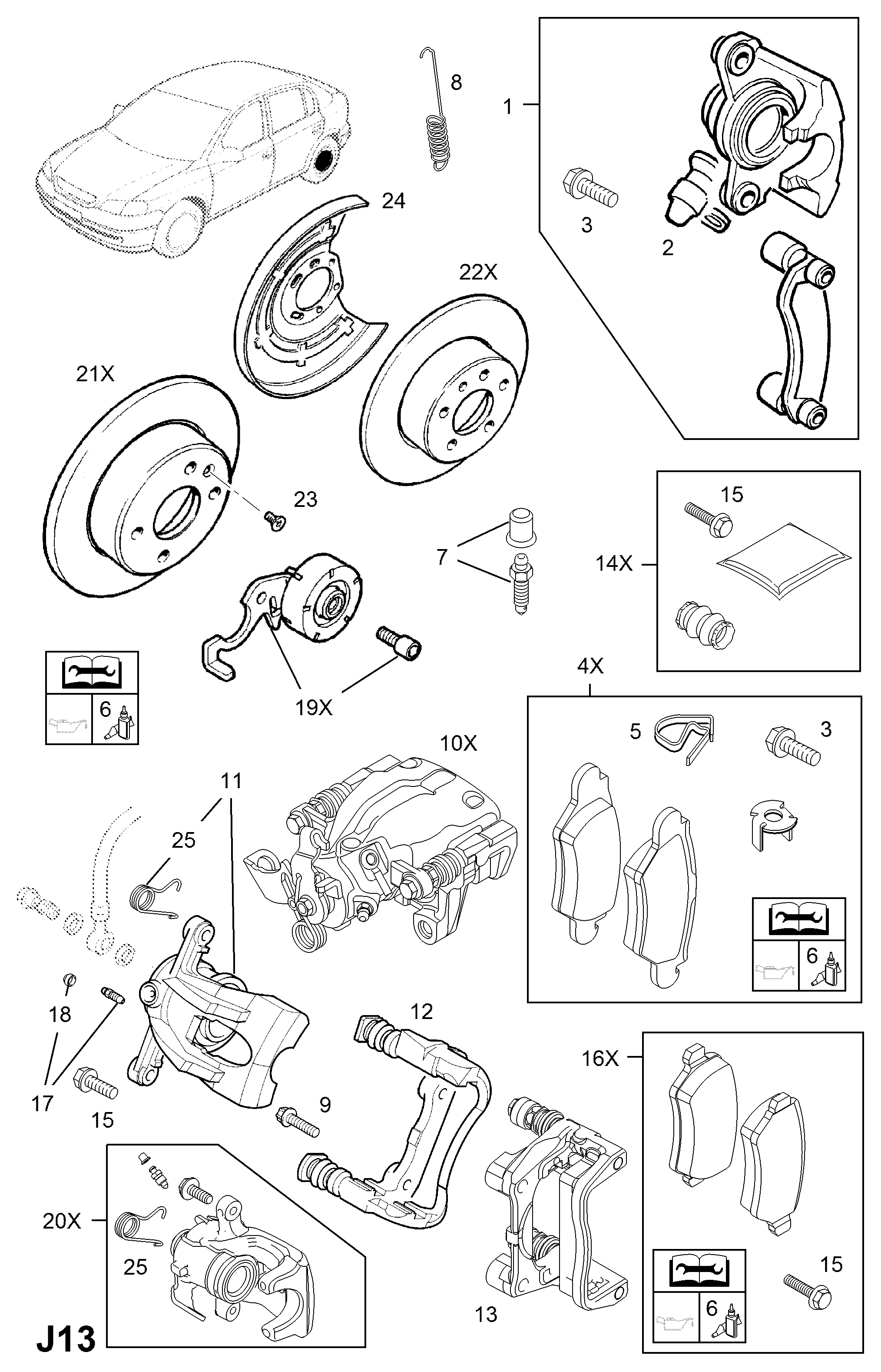 FORD 1605233 - Тормозные колодки, дисковые, комплект autospares.lv