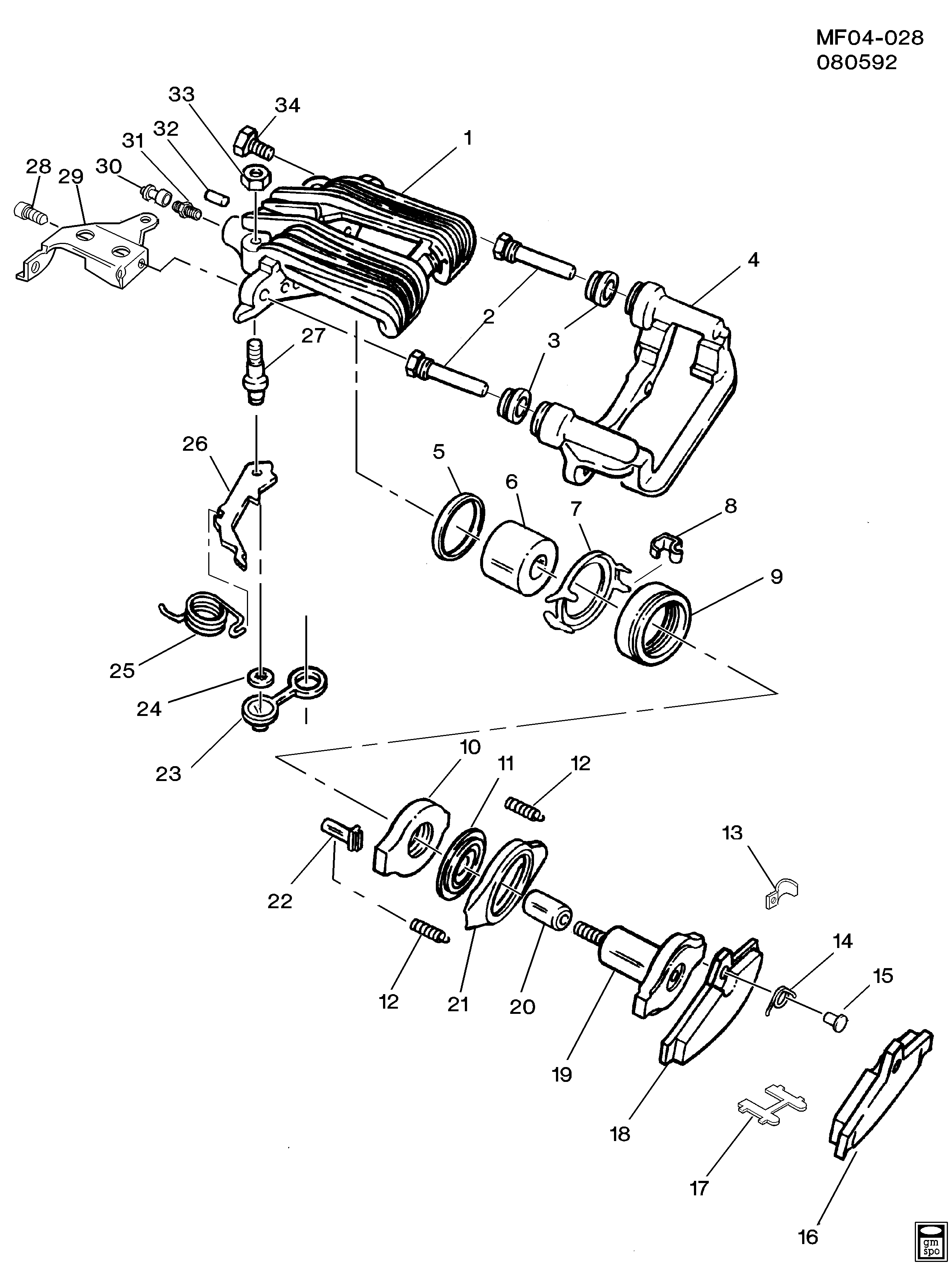 Pontiac 18021875 - Тормозные колодки, дисковые, комплект autospares.lv