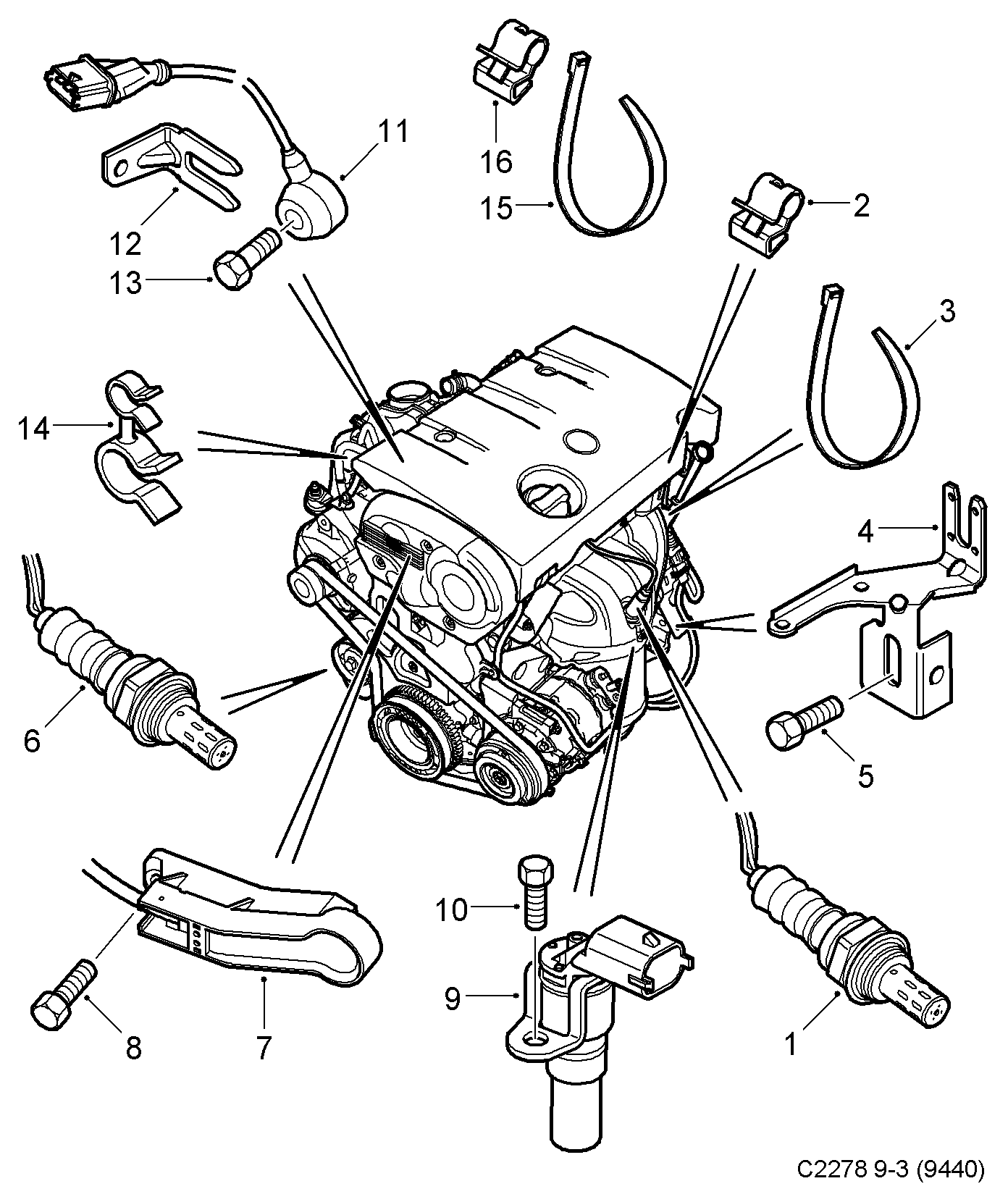 Vauxhall 9158718 - Лямбда-зонд, датчик кислорода autospares.lv