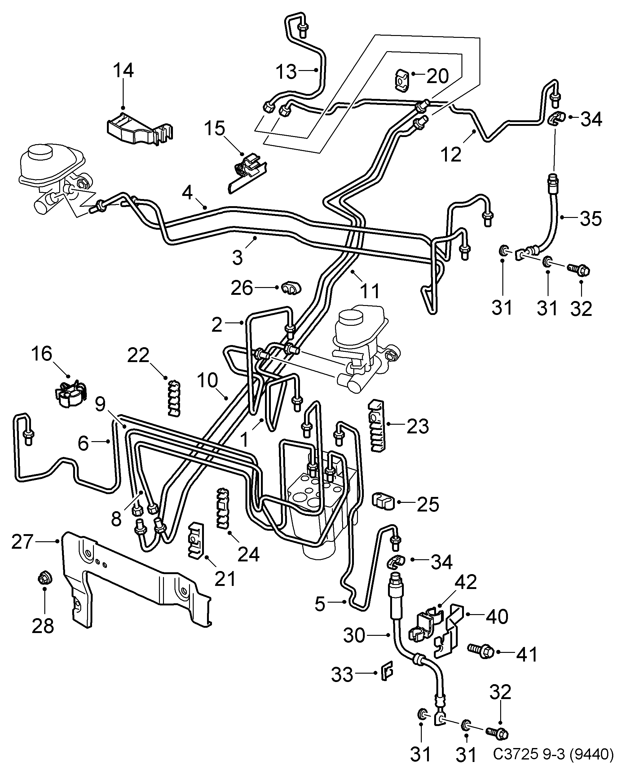 FIAT 24436541 - Тормозной шланг autospares.lv