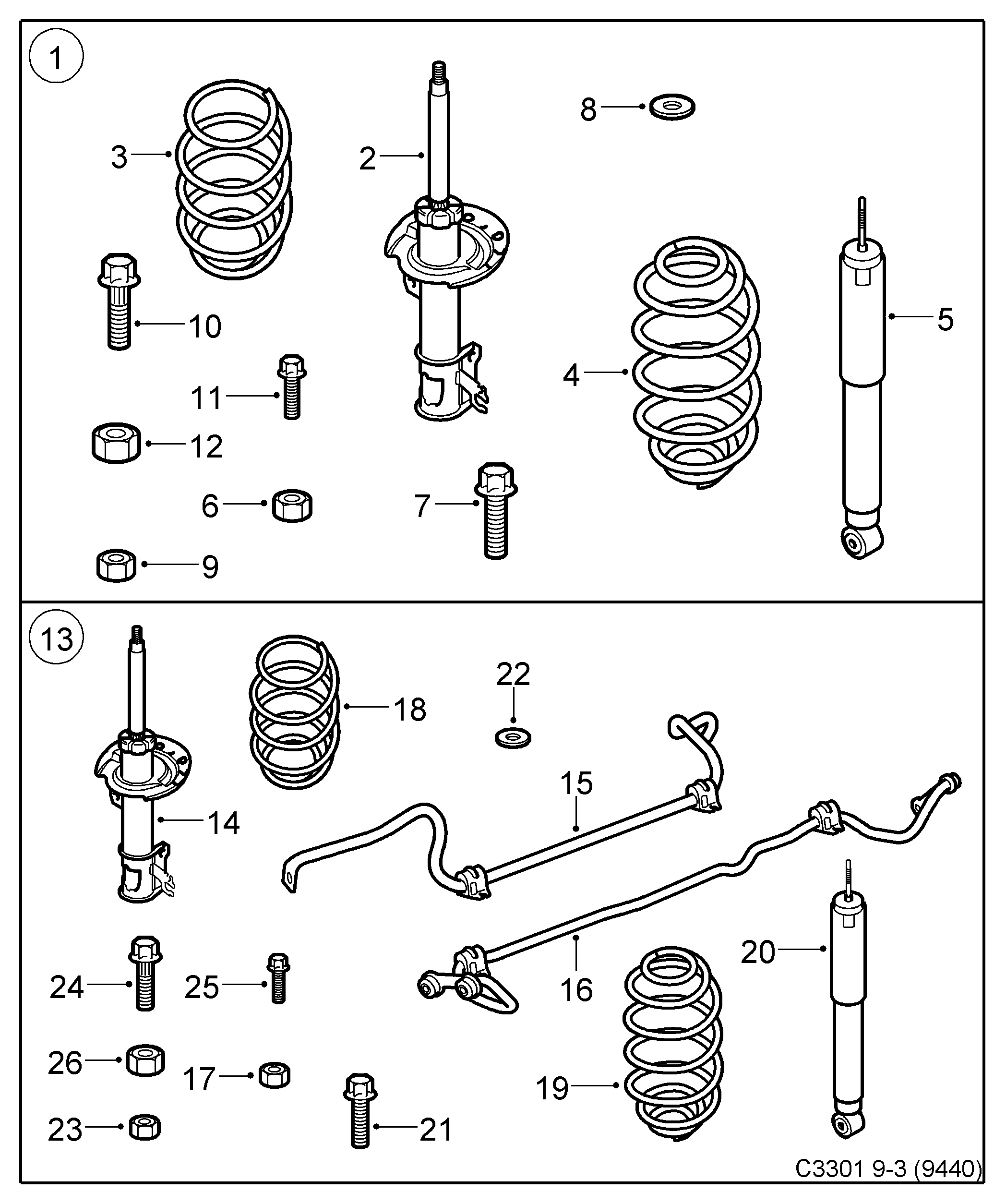 Opel 24433051 - Опора стойки амортизатора, подушка autospares.lv