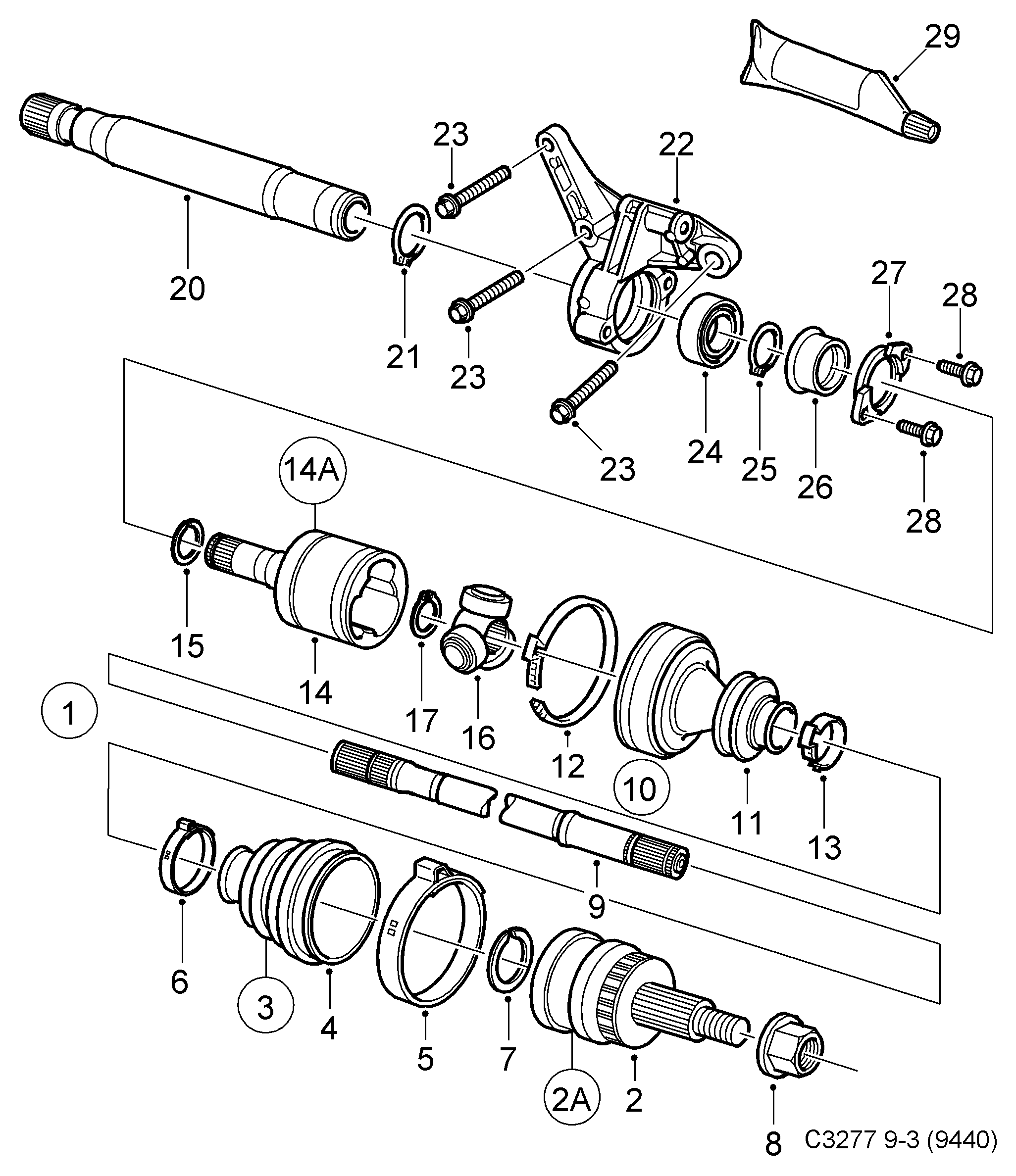 Opel 93186951 - Пыльник, приводной вал autospares.lv