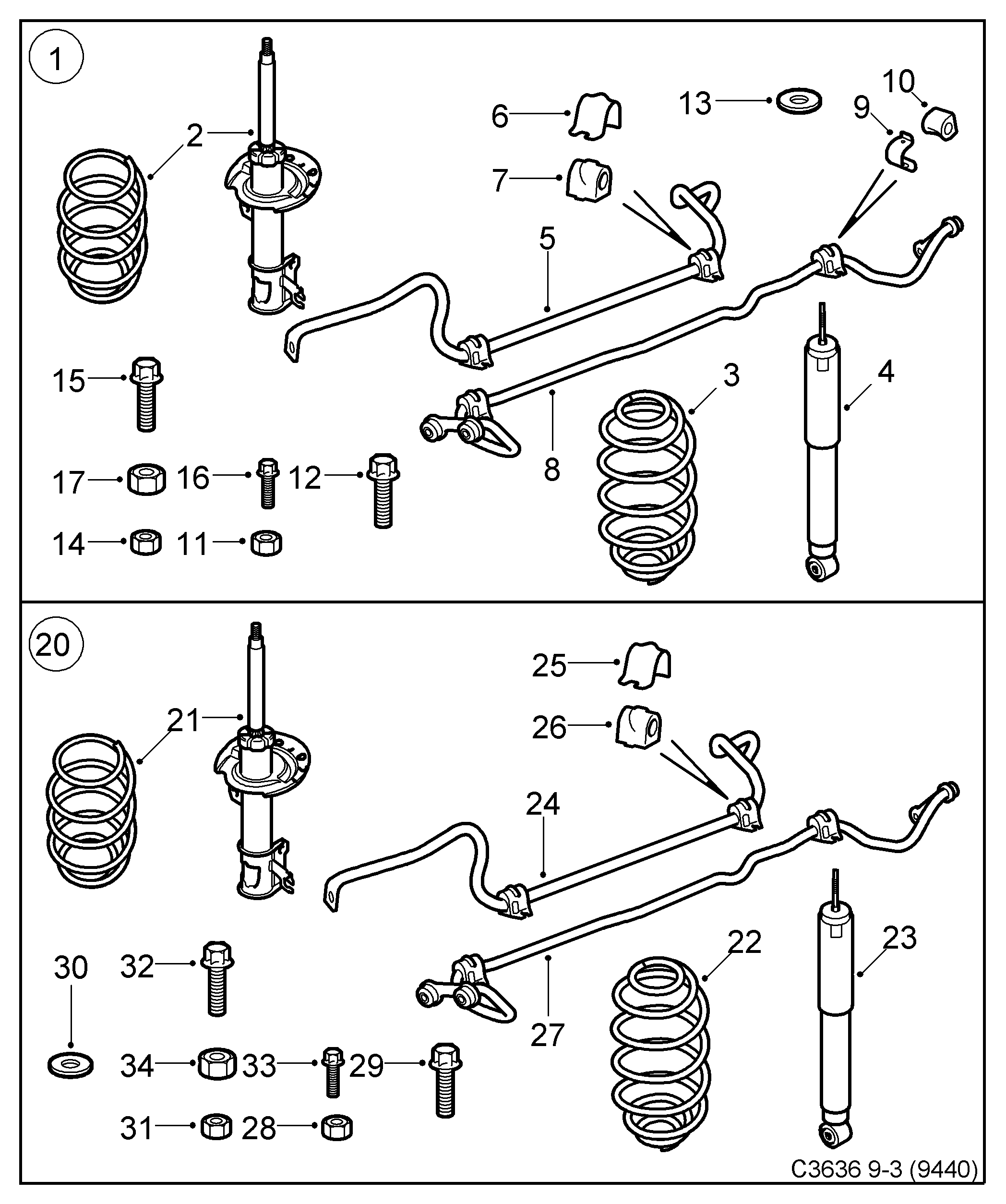 Vauxhall 24436242 - Опора стойки амортизатора, подушка autospares.lv