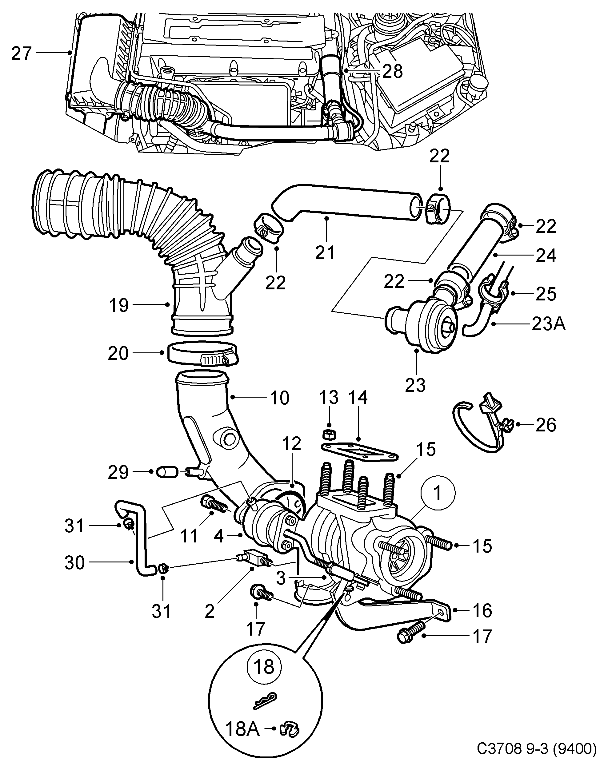 SAAB 9116674 - Гайка, выпускной коллектор autospares.lv