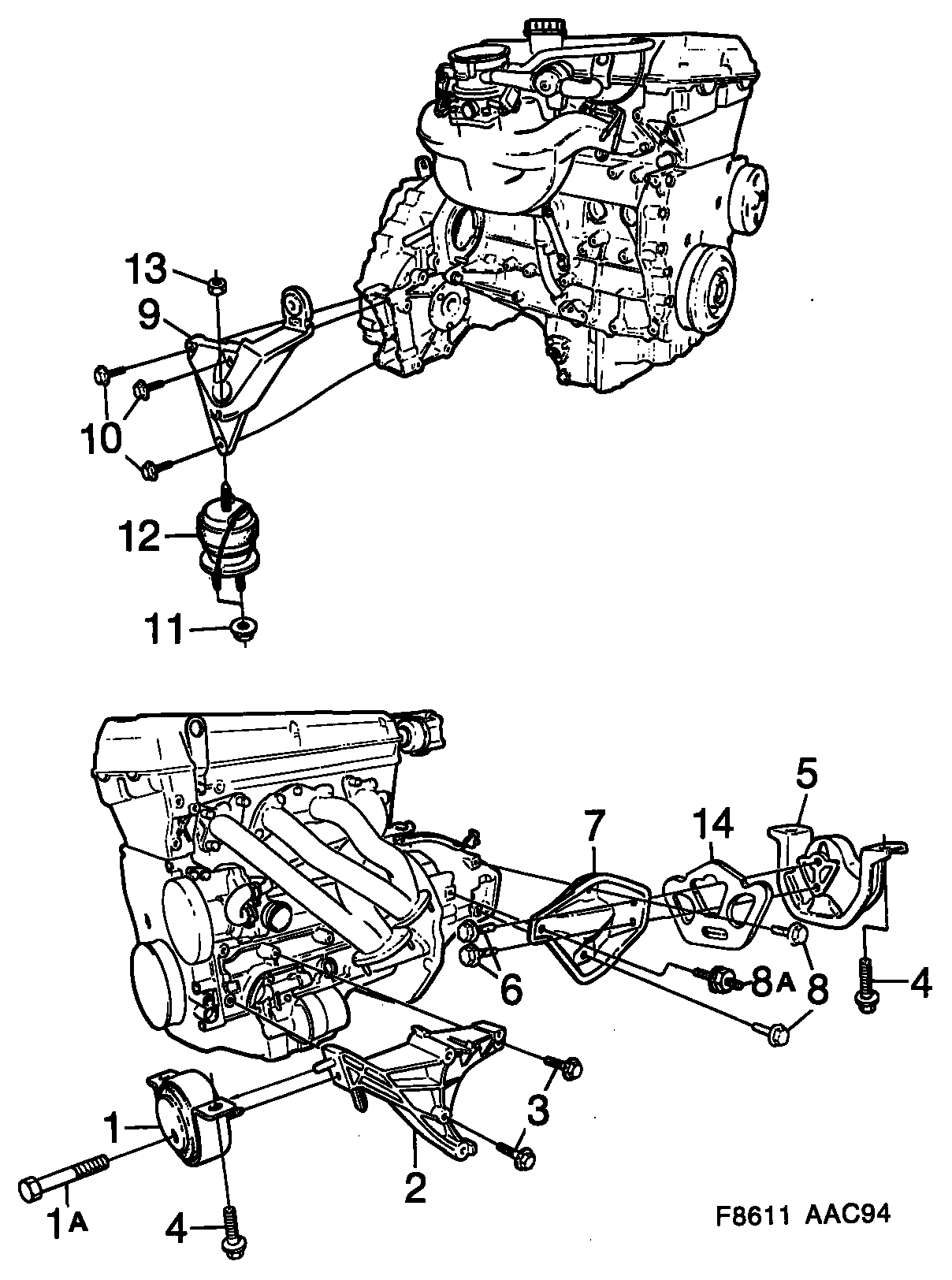 SAAB 7969306 - Монтажный комплект, рычаг подвески колеса autospares.lv