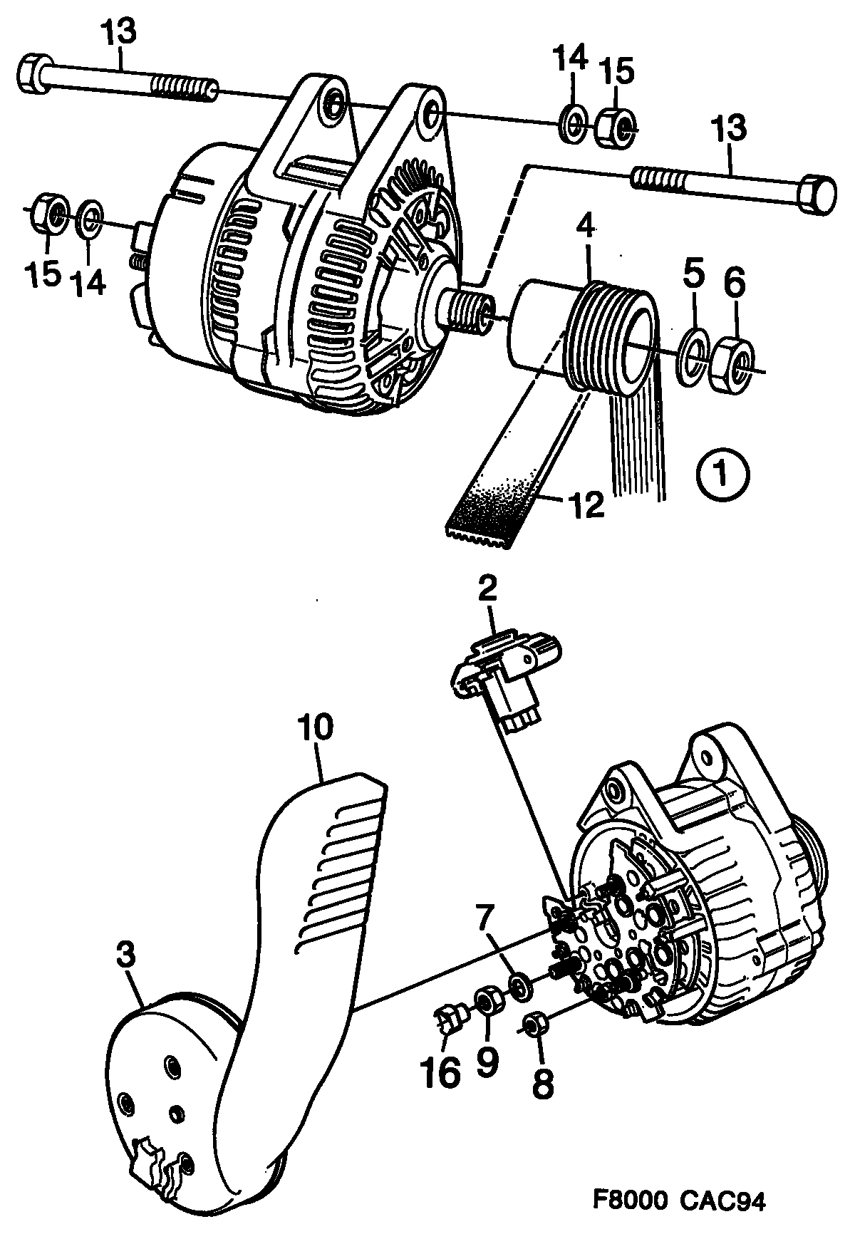 SAAB 47 39 066 - Генератор autospares.lv