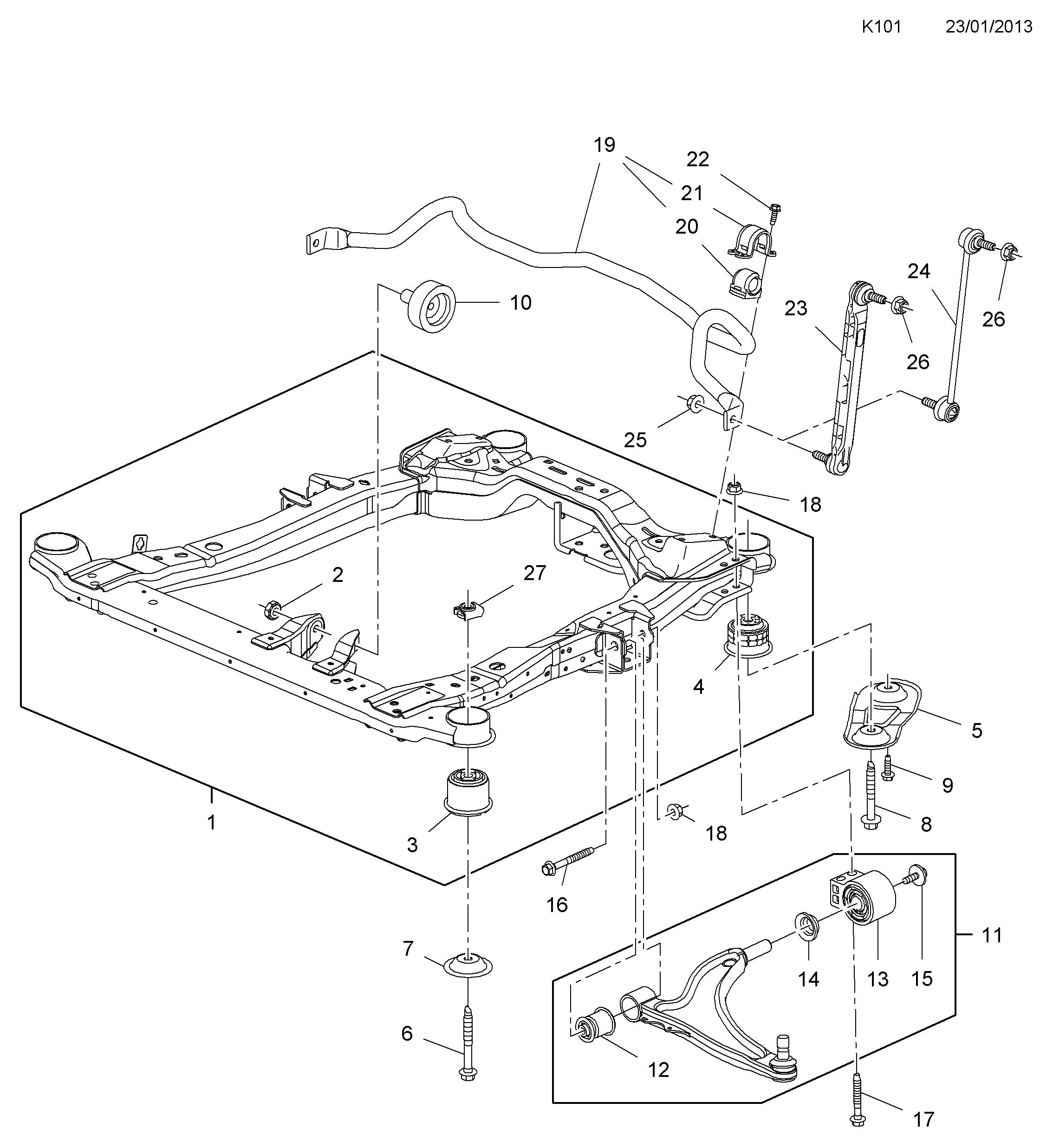 Opel 3 50 617 - Тяга / стойка, стабилизатор autospares.lv