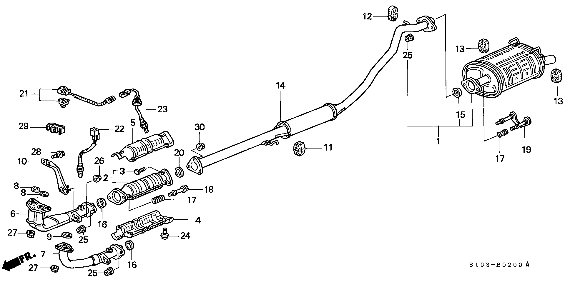 Honda 18176-P08-003 - Болт, система выпуска autospares.lv