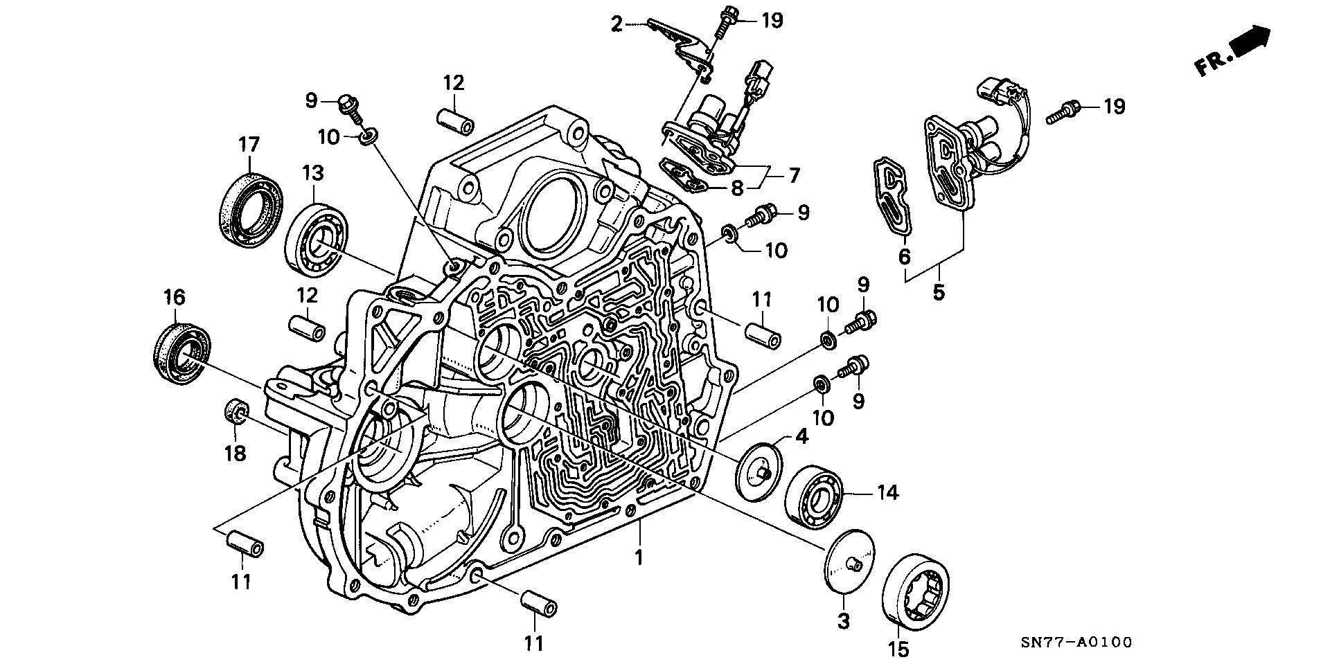 Honda 91205P0X005 - Уплотняющее кольцо, дифференциал autospares.lv