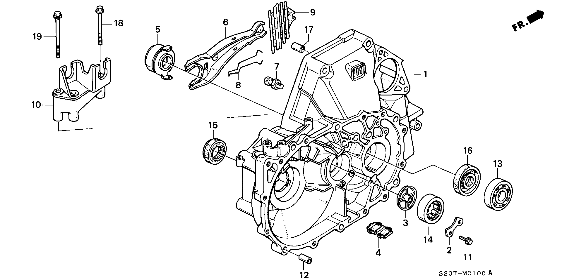 Honda 22810-PX5-003 - Выжимной подшипник сцепления autospares.lv
