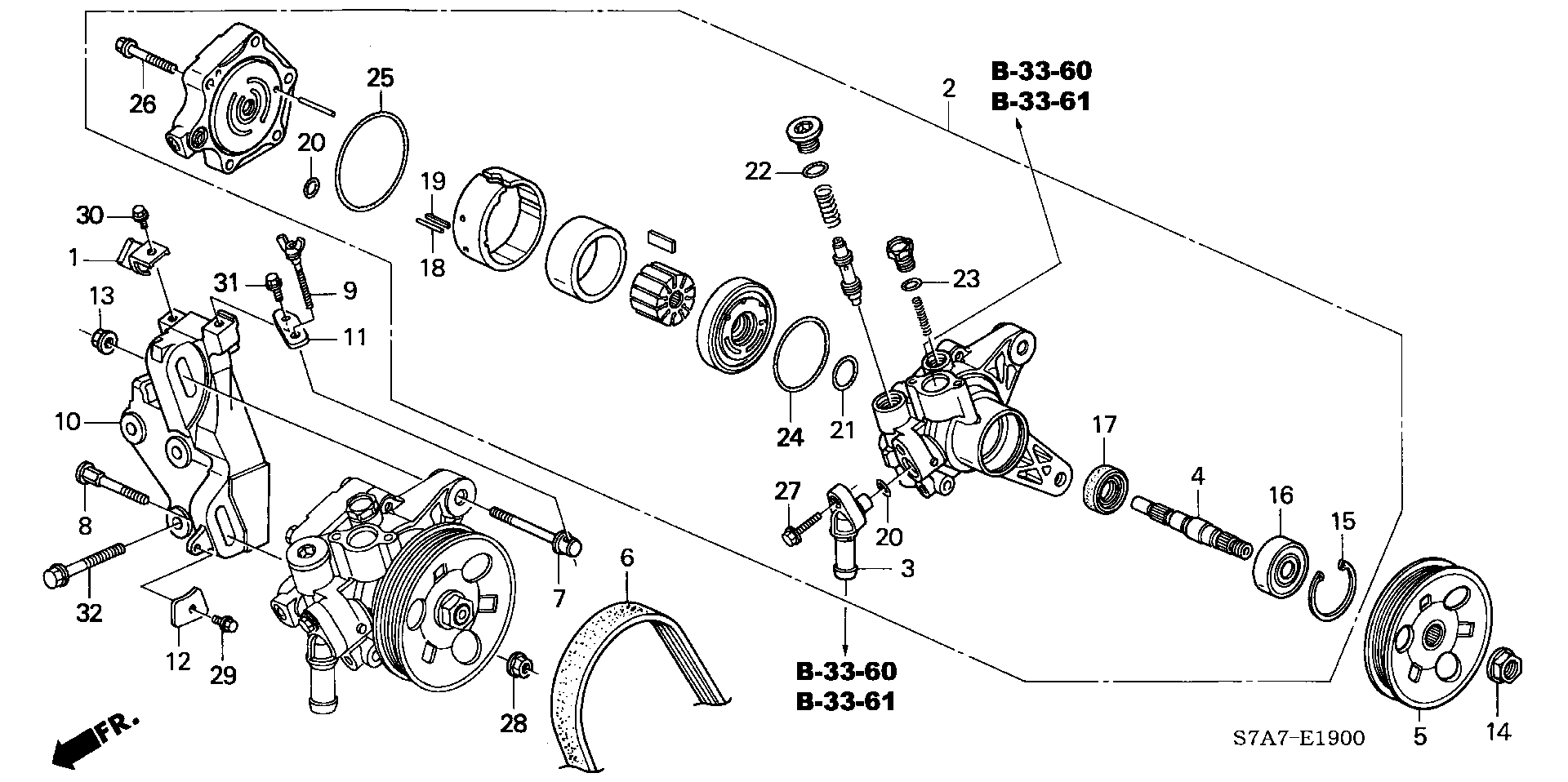 Honda 56992-PSA-004 - Поликлиновой ремень autospares.lv