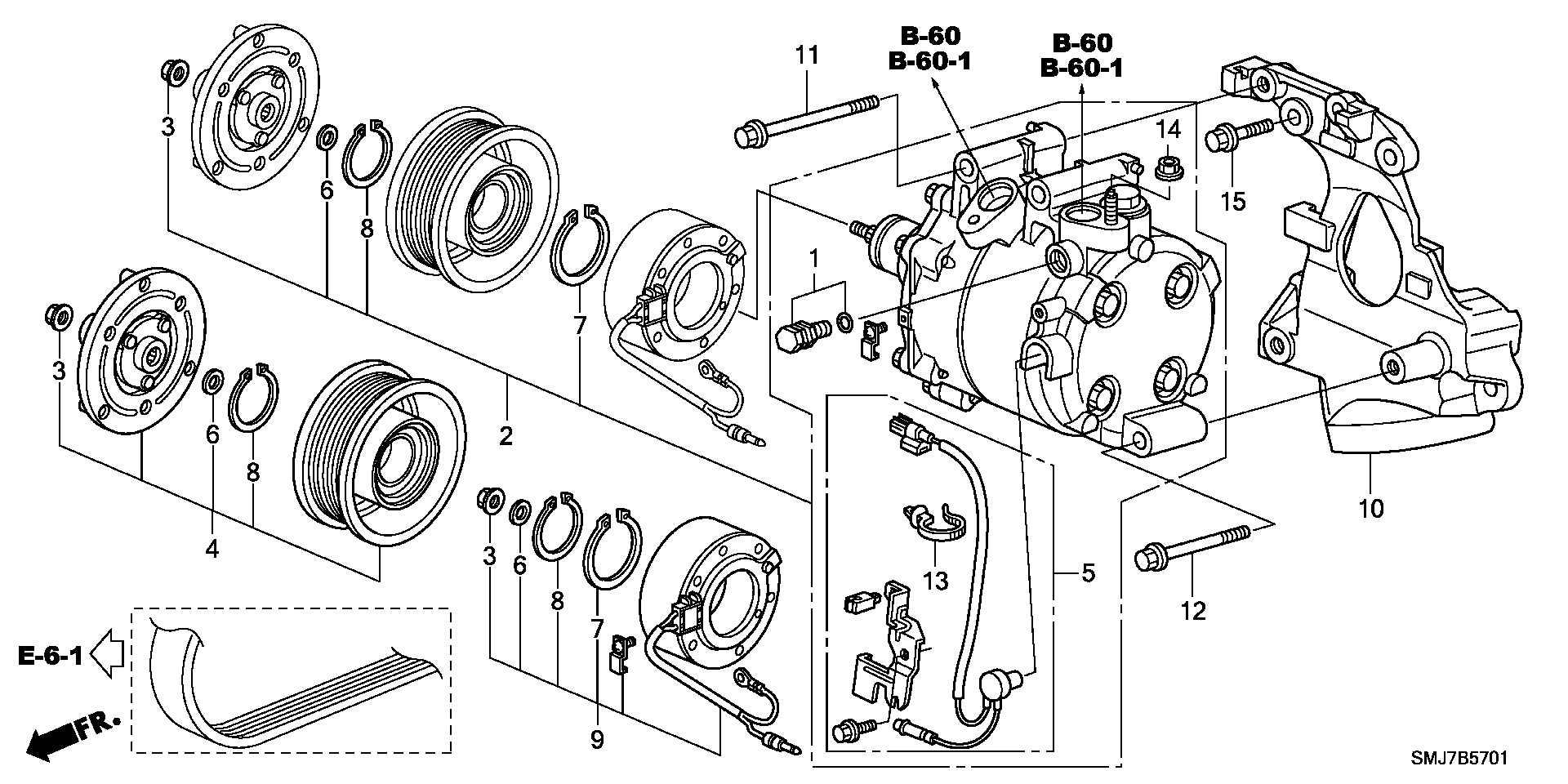 Honda 38810-RNA-014 - Компрессор кондиционера autospares.lv