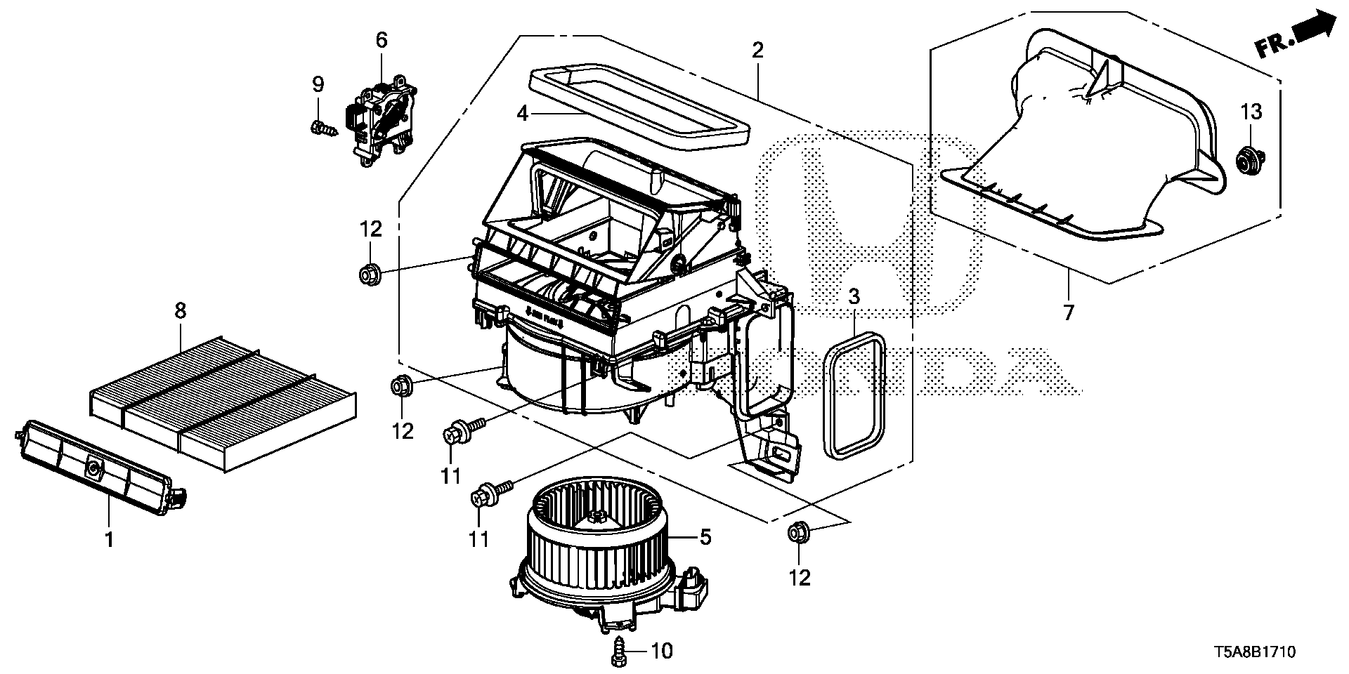 Honda 80292TG0Q01 - Фильтр воздуха в салоне autospares.lv