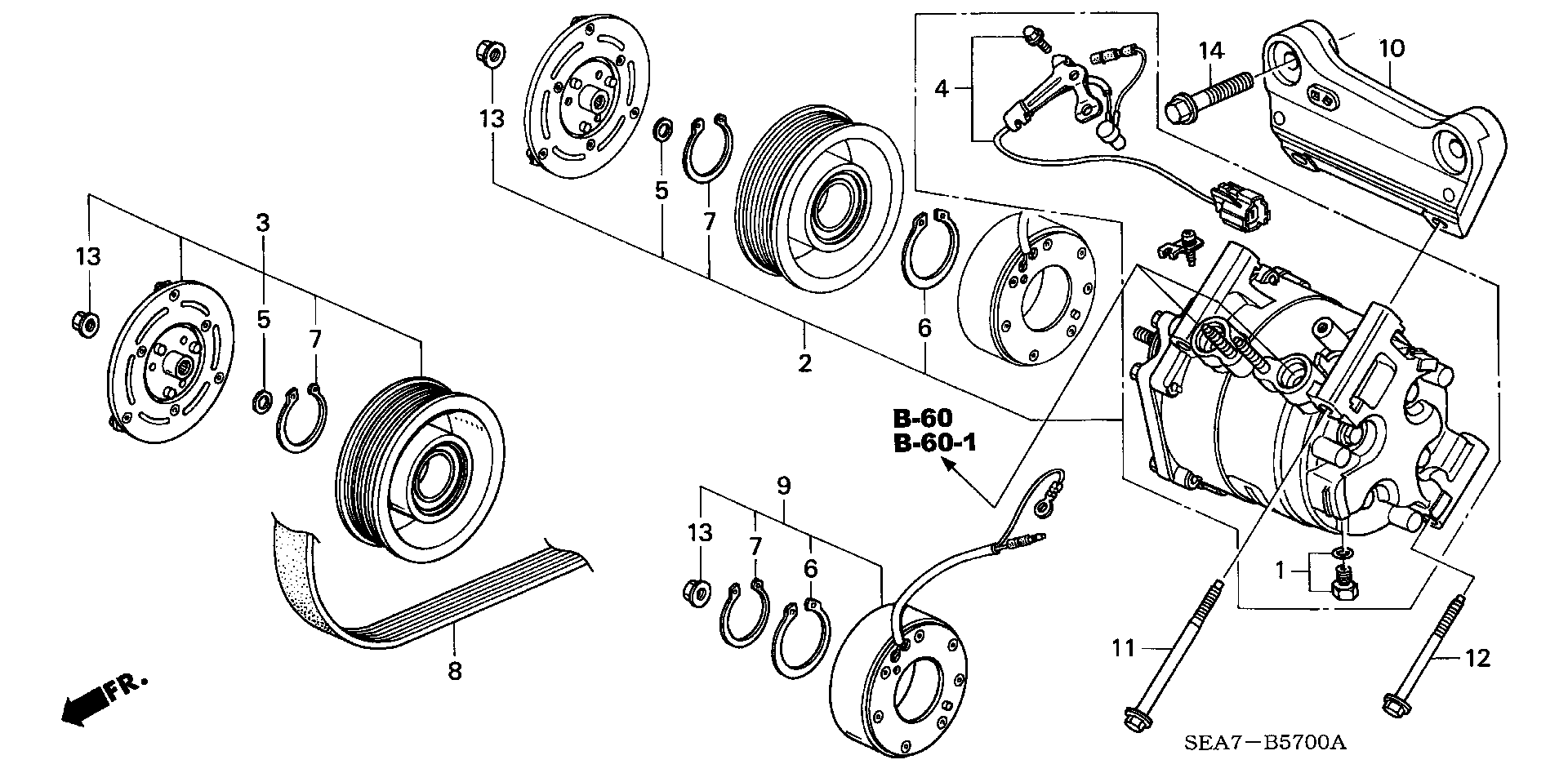 Honda 38920-RBA-E03 - Поликлиновой ремень autospares.lv