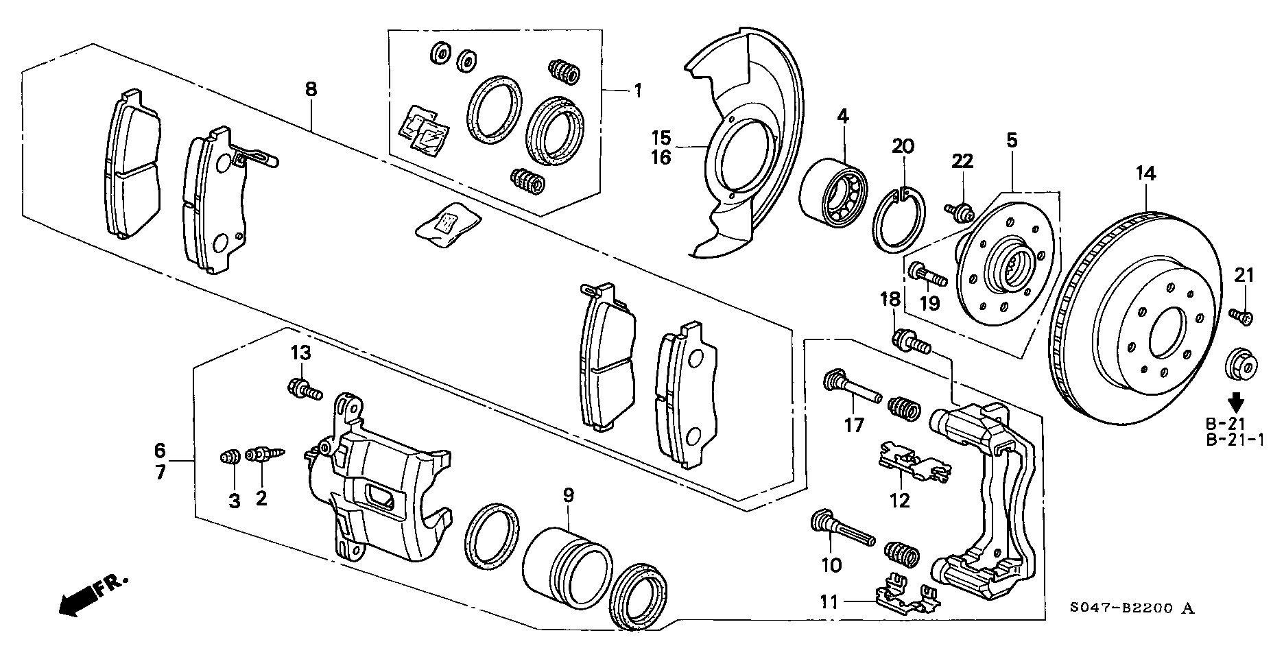 Honda 44300-S04-004 - Подшипник ступицы колеса, комплект autospares.lv