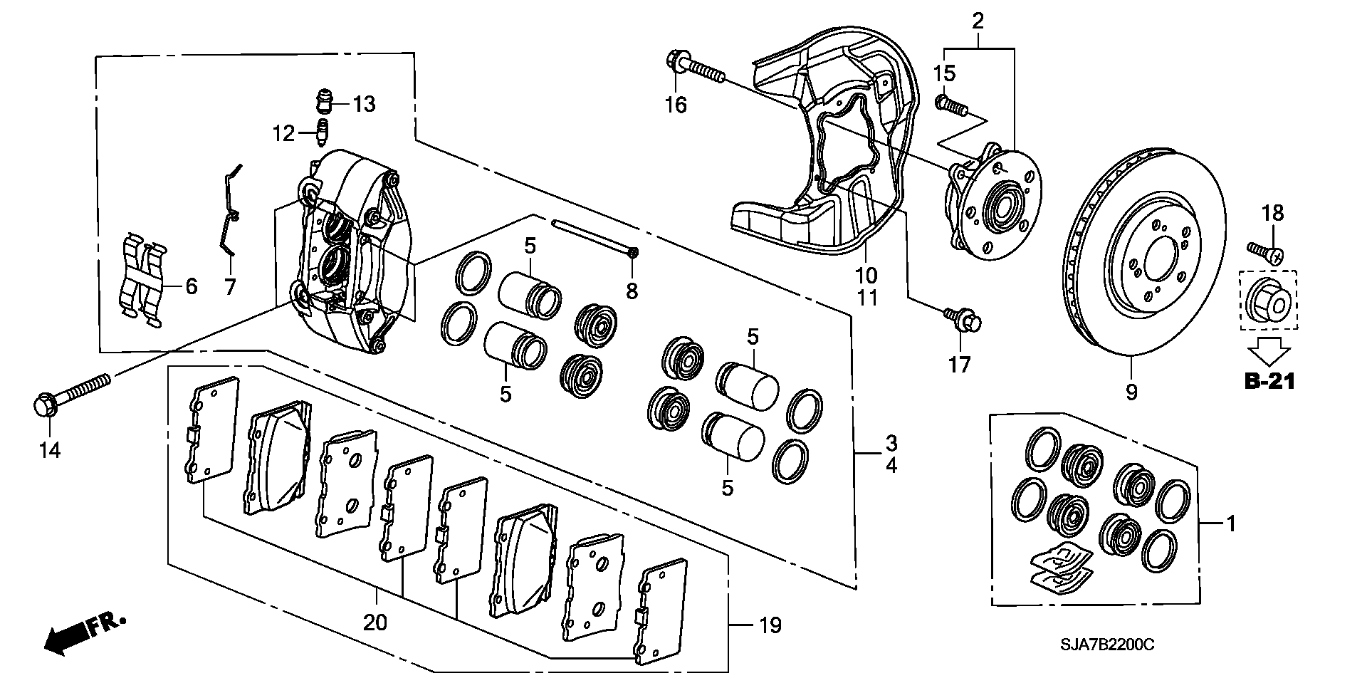 Opel 45022SJAE00 - Тормозные колодки, дисковые, комплект autospares.lv