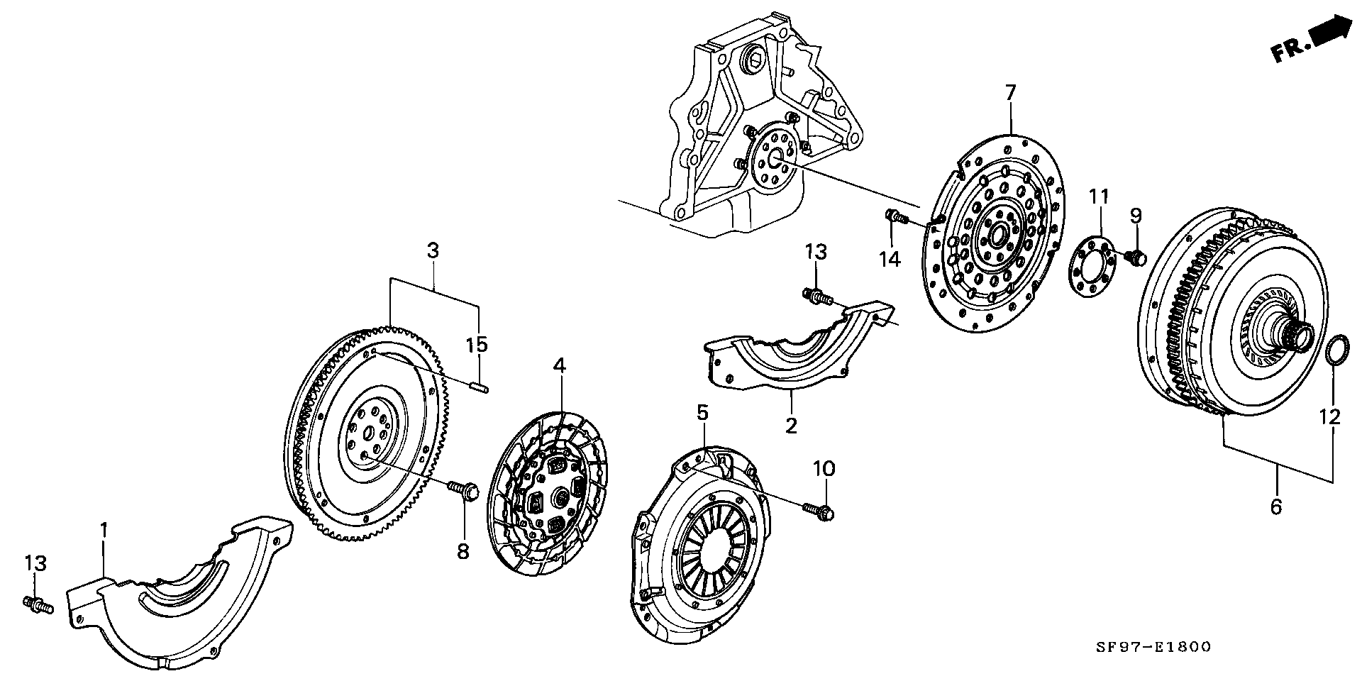 Honda 22200-PK1-M00 - Диск сцепления, фрикцион autospares.lv