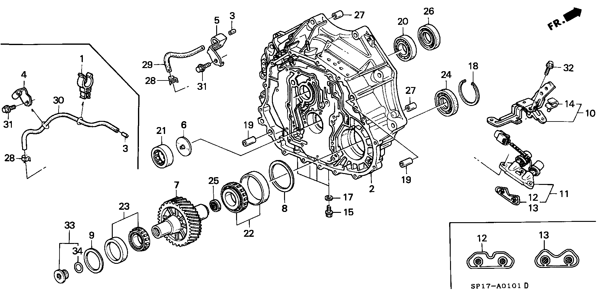 Honda 91121PR8008 - Подшипник ступицы колеса autospares.lv